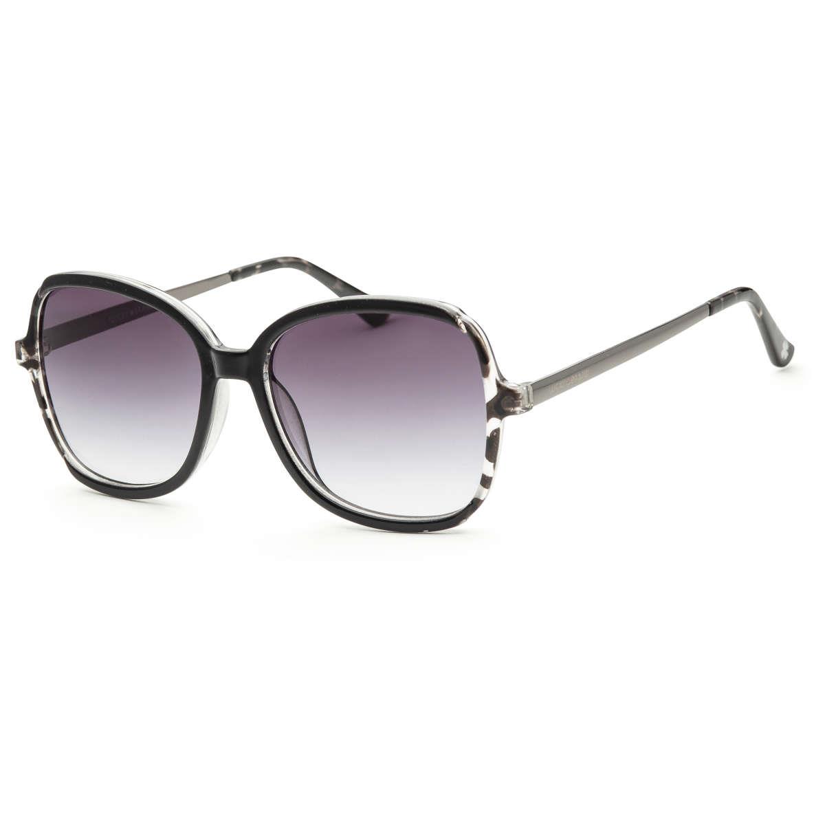 Black Square Sunglasses Lucky brand Lucky Brand Women Gunmetal / Metal Large Square Sunglass  main image 3