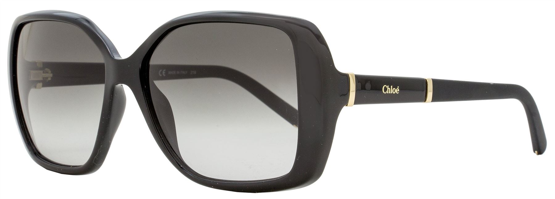 Chloe Rectangular Sunglasses CE680S Diasy 001 Black 58mm | eBay