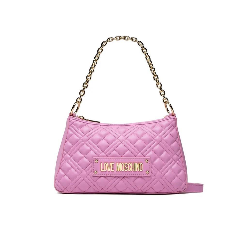 LOVE MOSCHINO WOMEN'S HANDBAG BAG BORSA QUILTED BAG PU LILLA