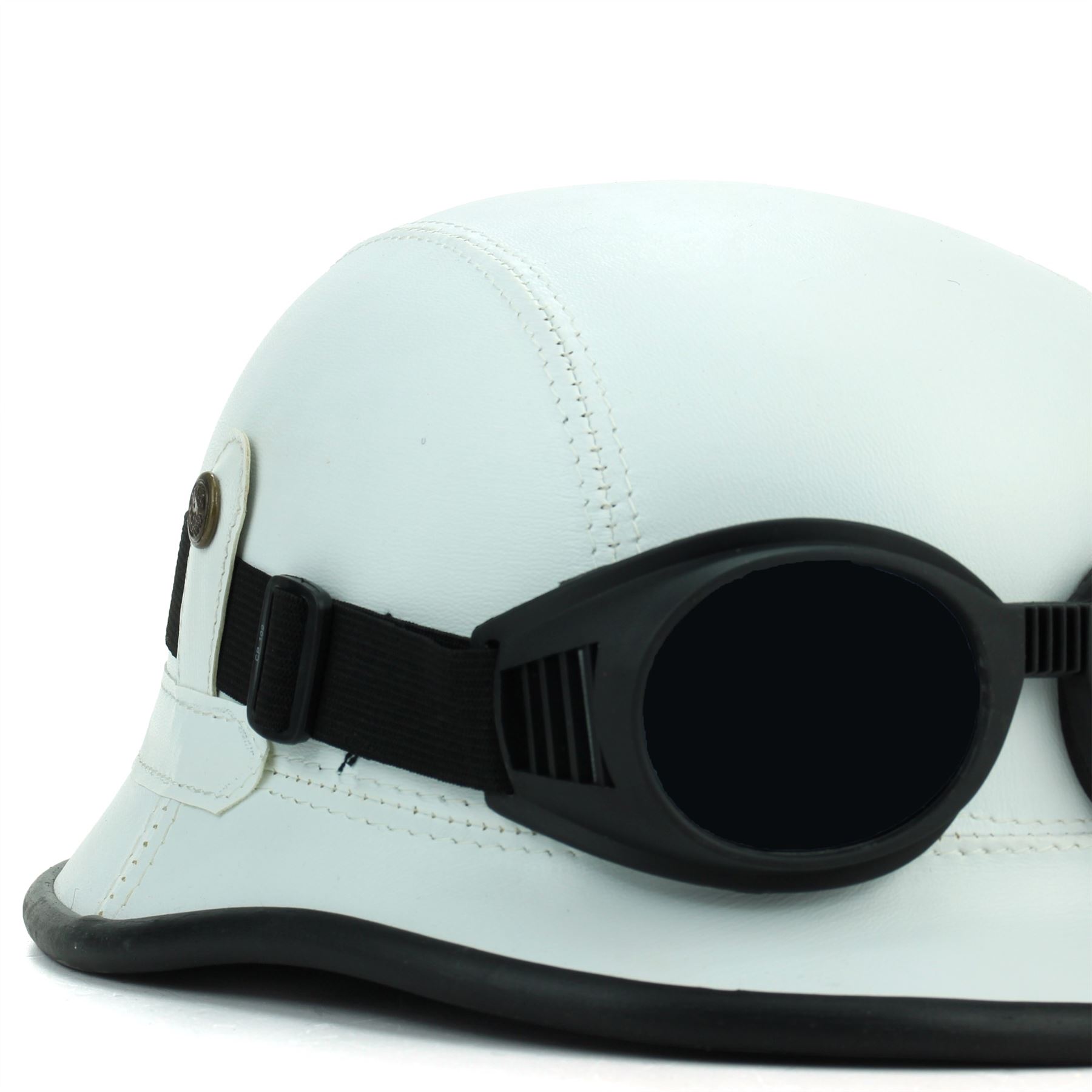 Helmet Hat Steam Punk Biker Rocker Goggles LoudElephant Festival Novelty - Picture 24 of 25