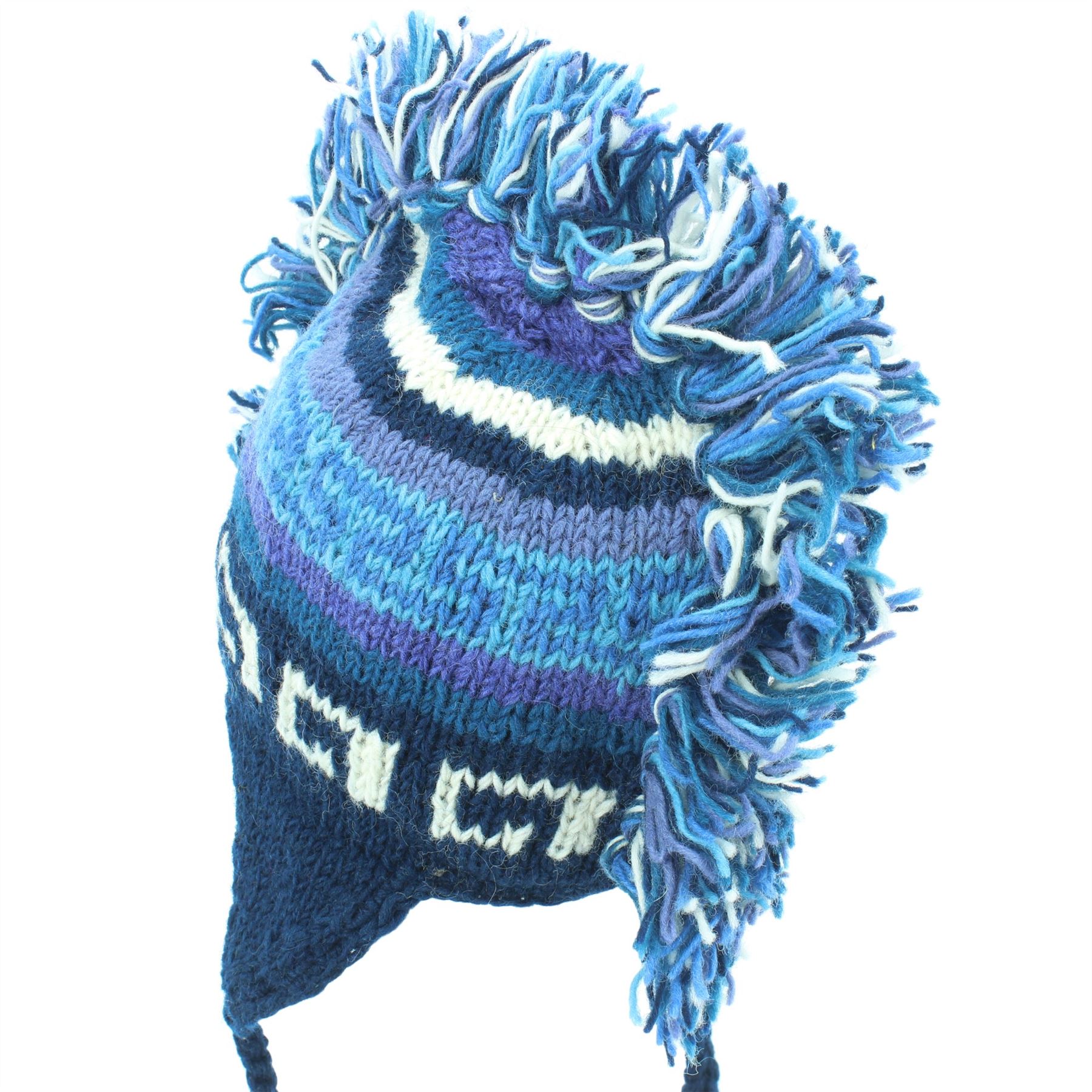 Wool Hat Mohawk Punk Tassels Knitted LoudElephant Men Ladies Warm Winter - Picture 20 of 61