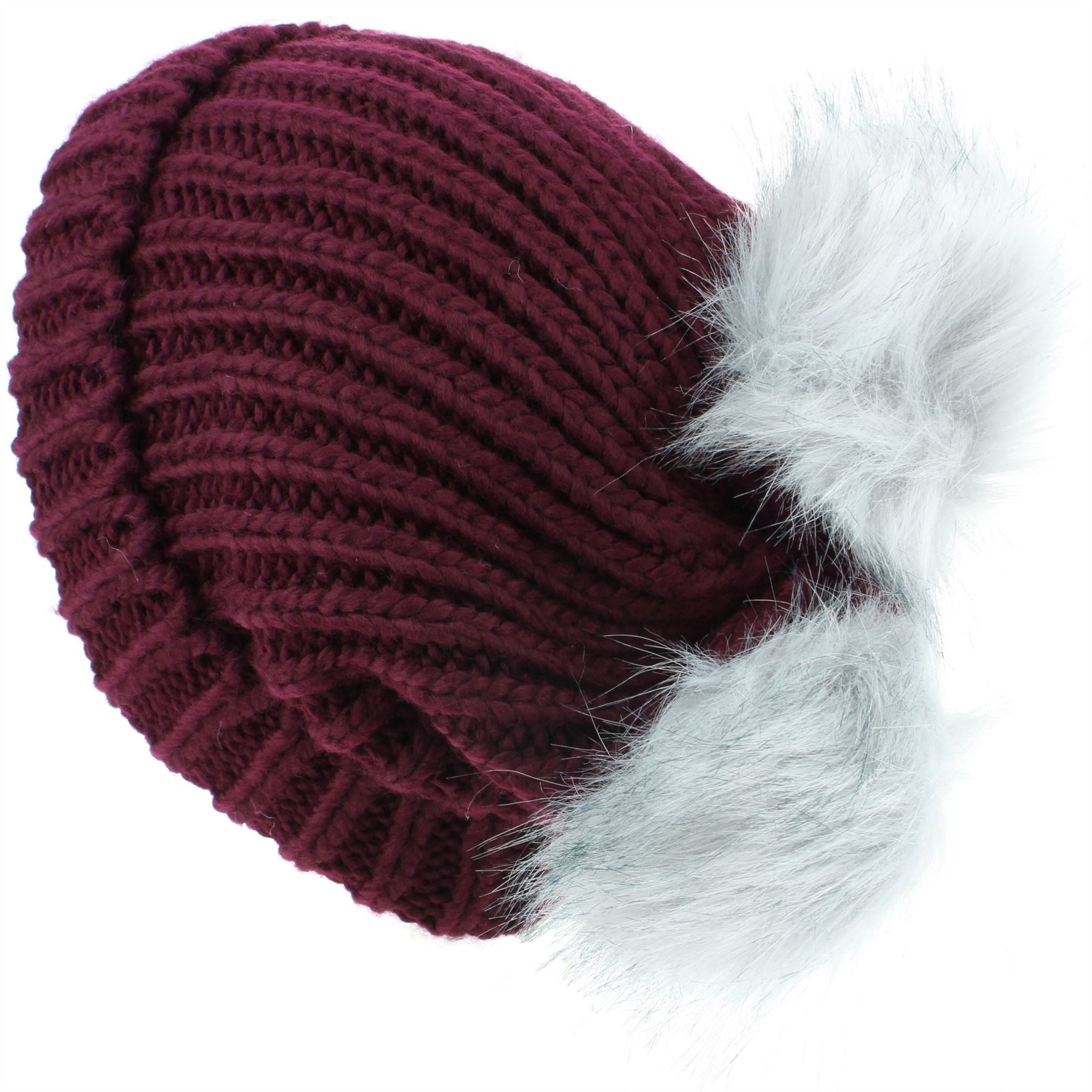hat with two bobbles