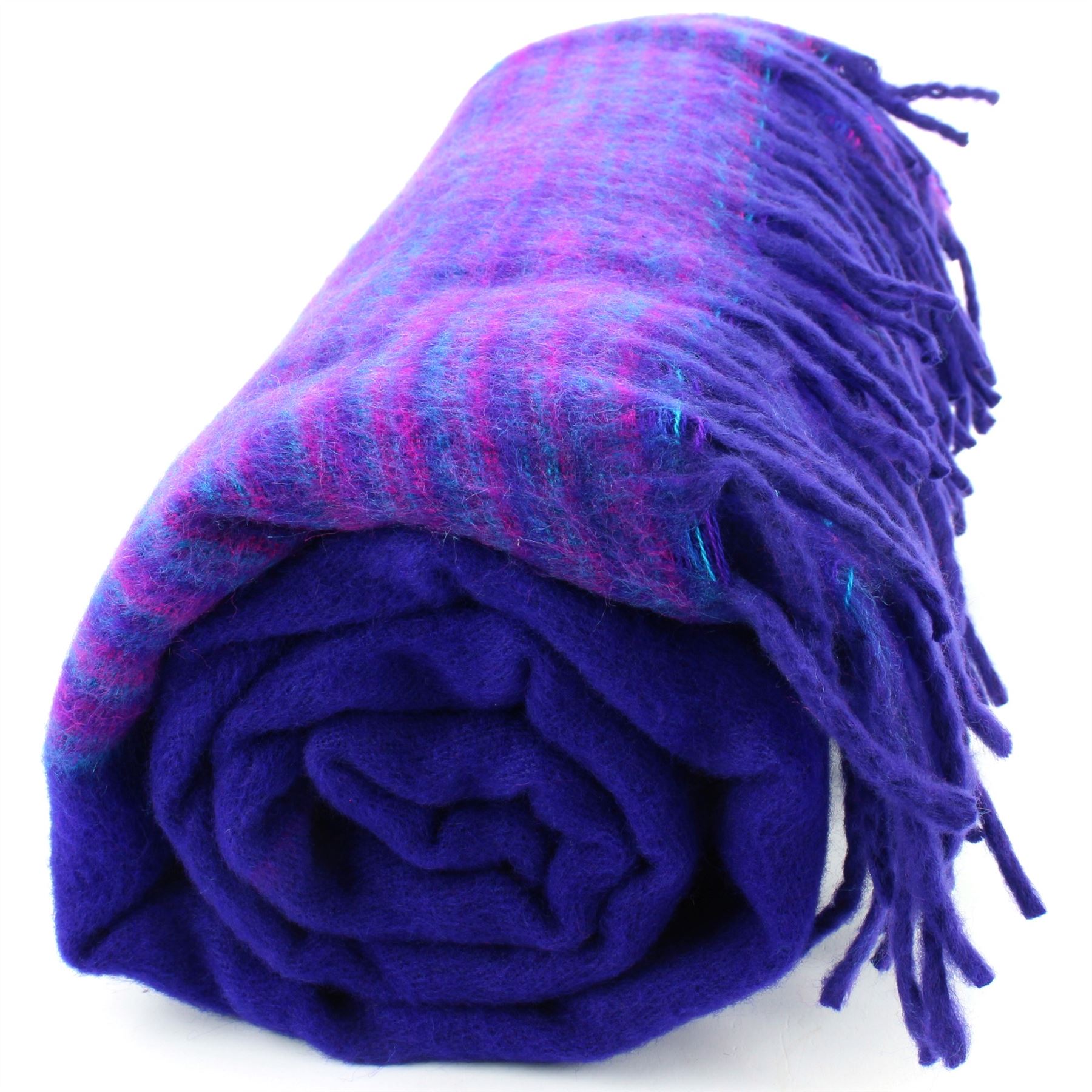 Tibetan Wool Blend Shawl Blanket Wrap Throw Boho Meditation Travel - Picture 143 of 230