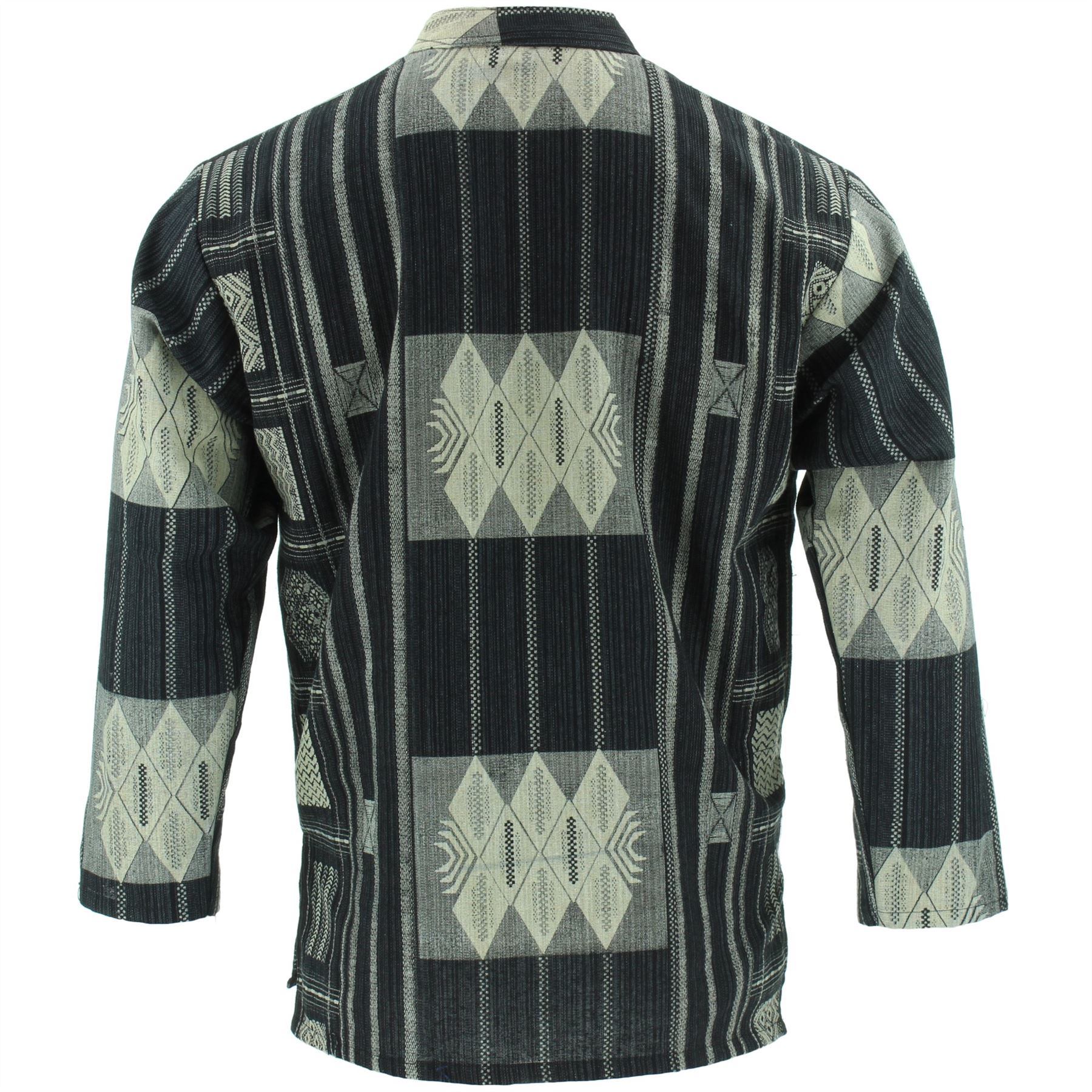 Grandad Shirt Mens Collar Naga Heavy 