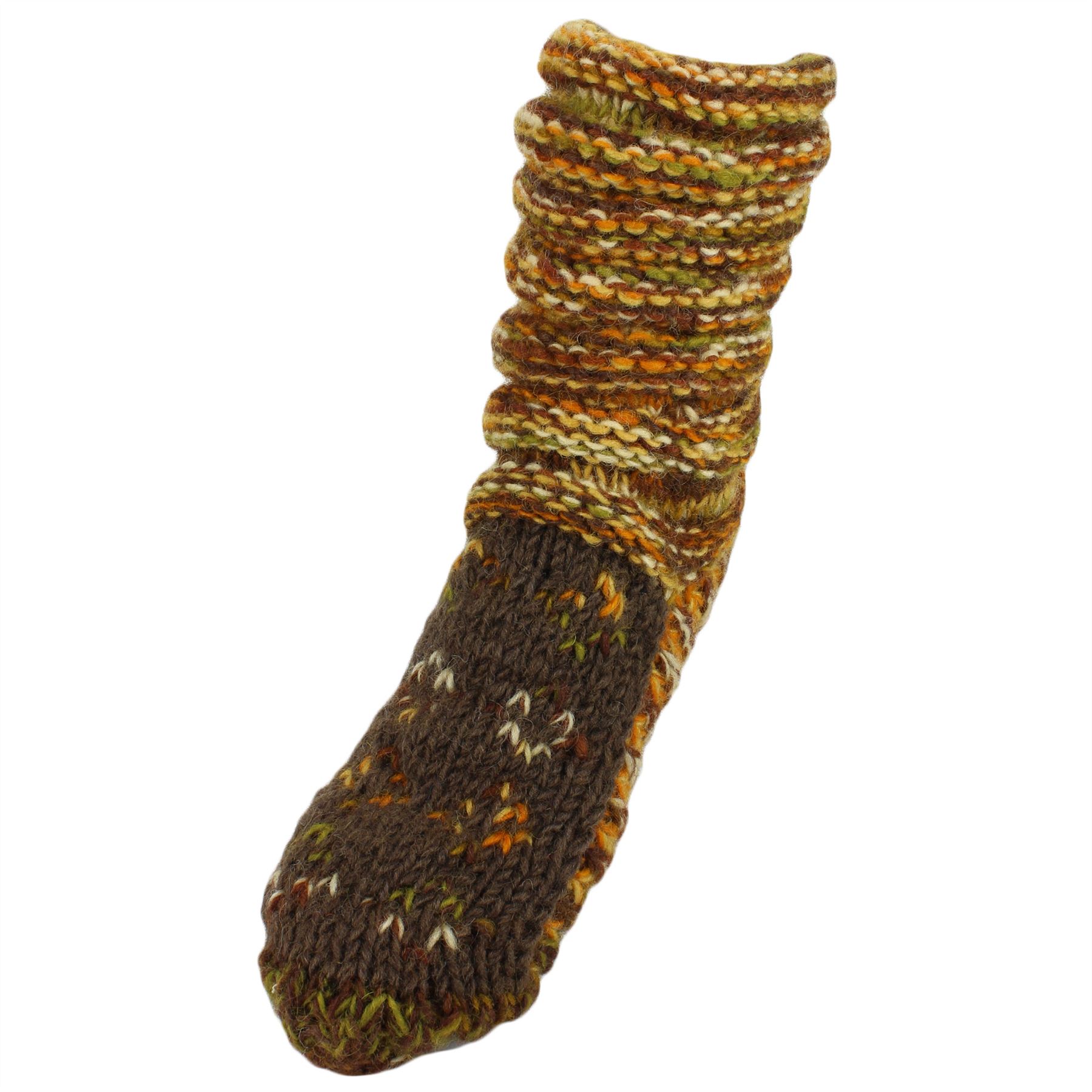 Wool Socks Chunky Knitted Fleece Lined RAINBOW Slipper Winter Warm LoudElephant - Picture 24 of 24