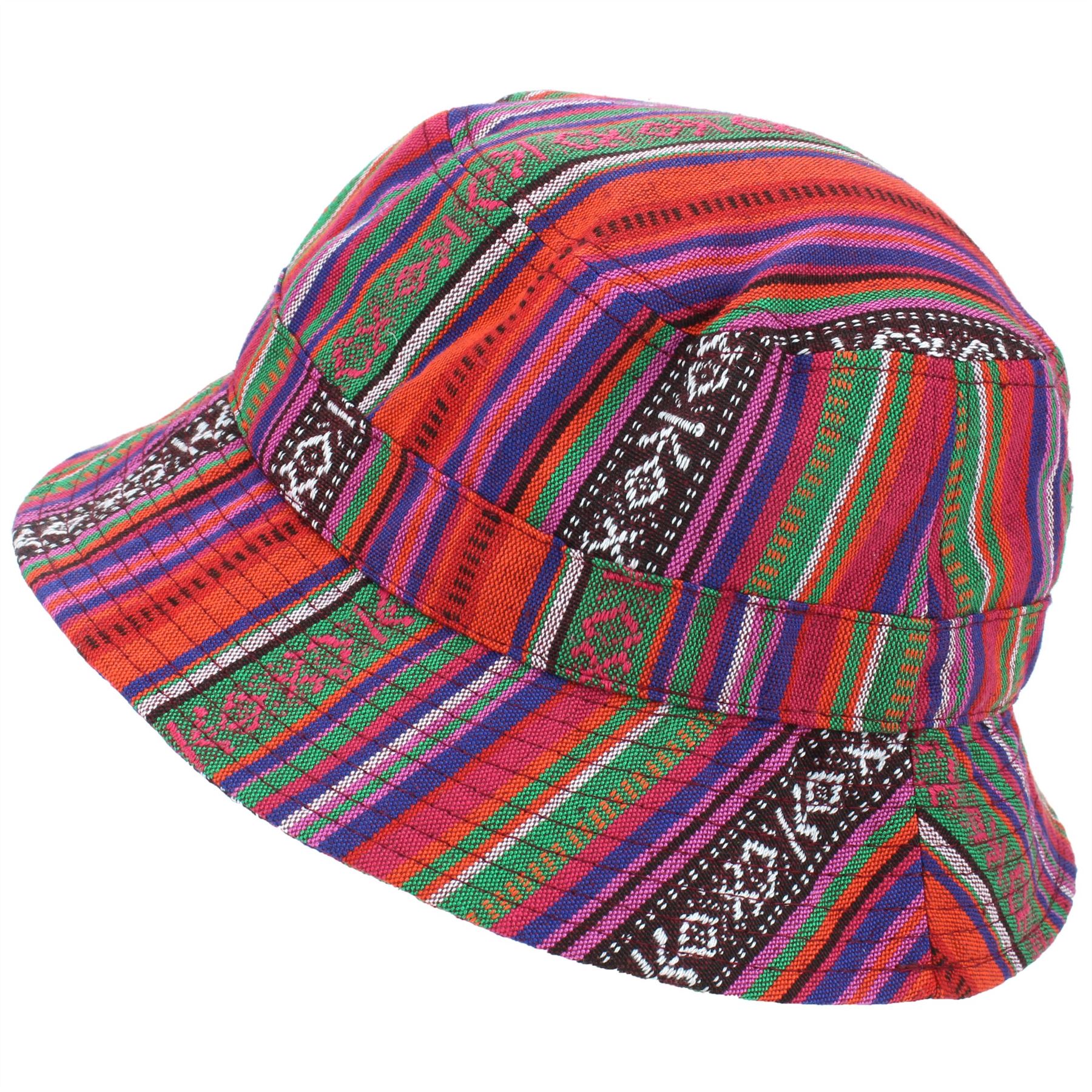 Aztec Print Bucket Hat Hawkins Unisex Summer Festival Sun Cap eBay