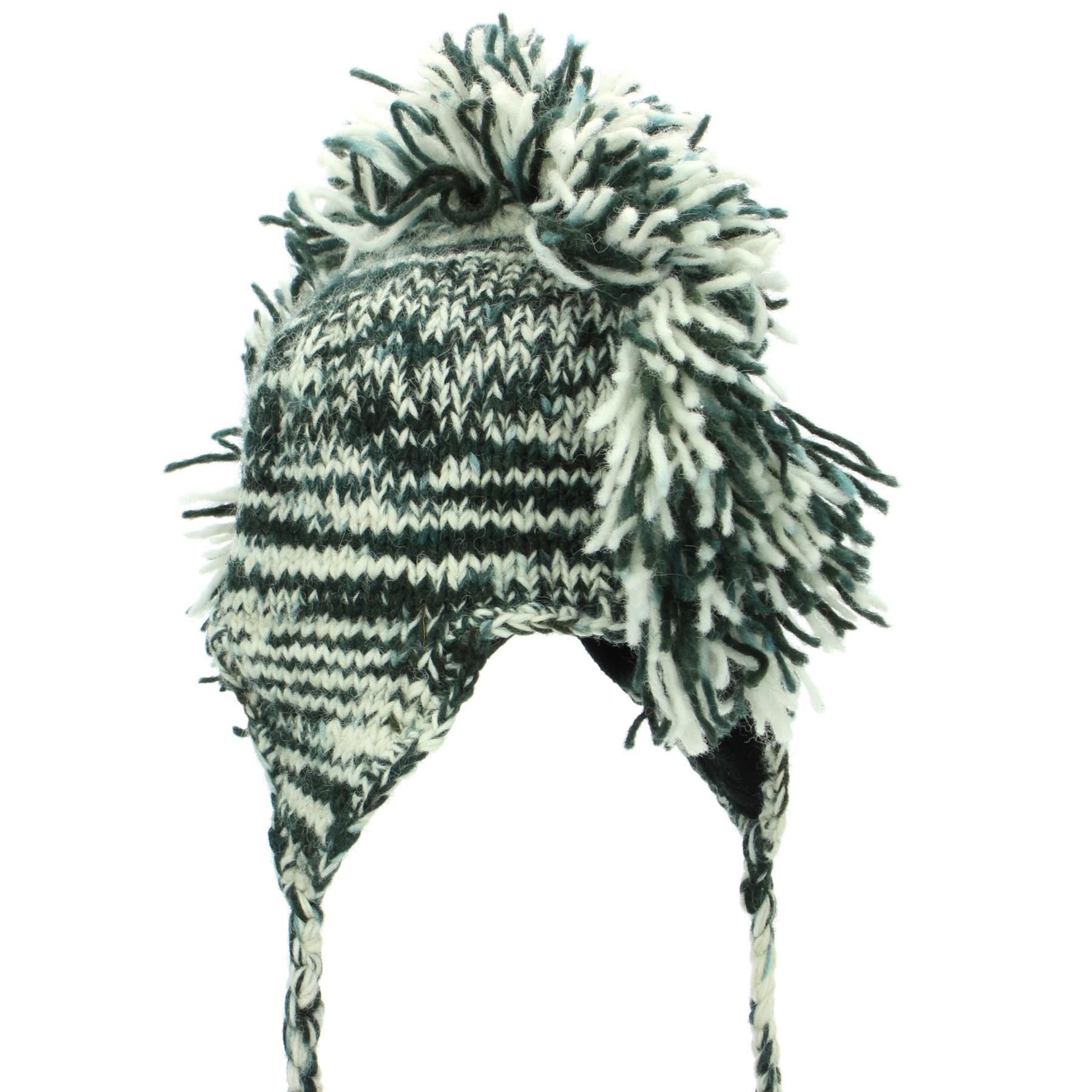 Wool Hat Mohawk Punk Tassels Knitted LoudElephant Men Ladies Warm Winter