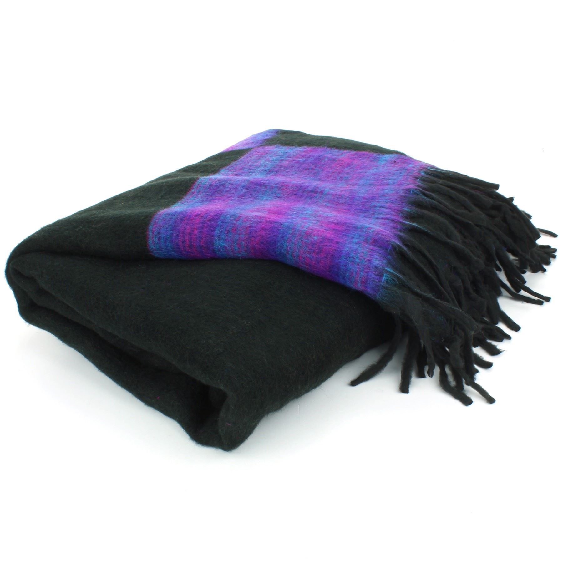 Tibetan Wool Blend Shawl Blanket Wrap Throw Boho Meditation Travel - Picture 18 of 230