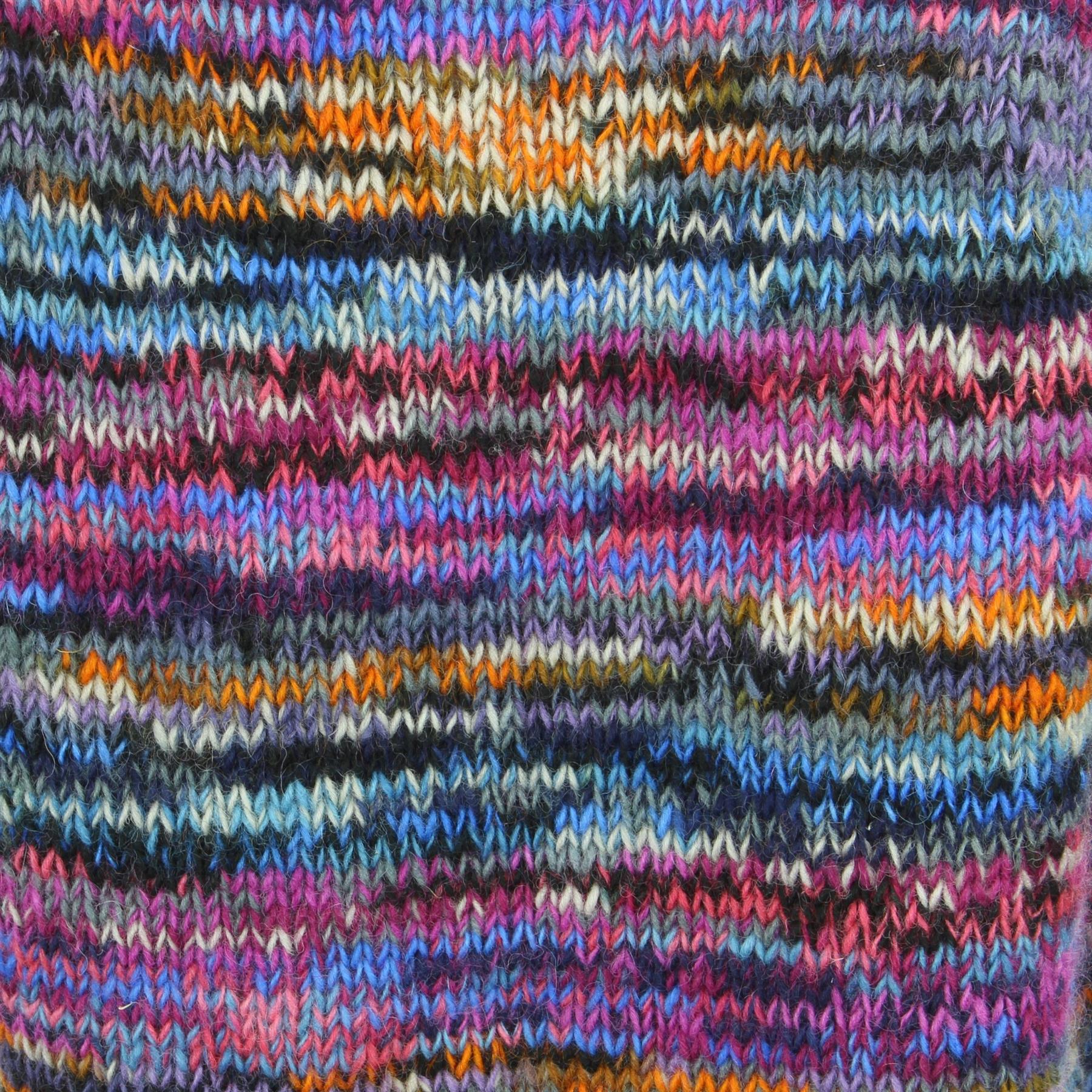 Wool Knit Jumper Sweater Pullover Fairisle Nordic Abstract Warm Nepal Loose - Picture 17 of 81