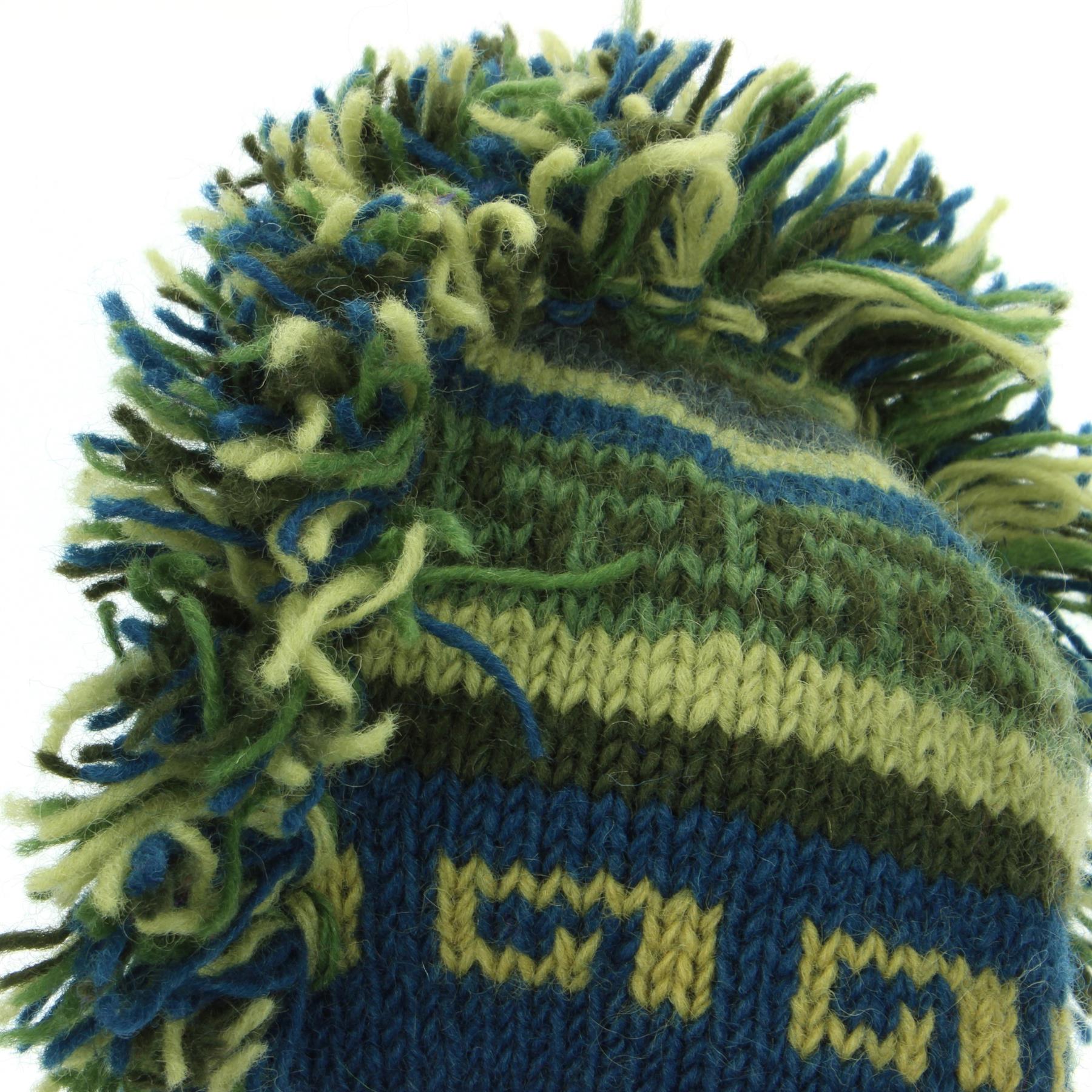 Wool Hat Mohawk Punk Tassels Knitted LoudElephant Men Ladies Warm Winter - Picture 16 of 61