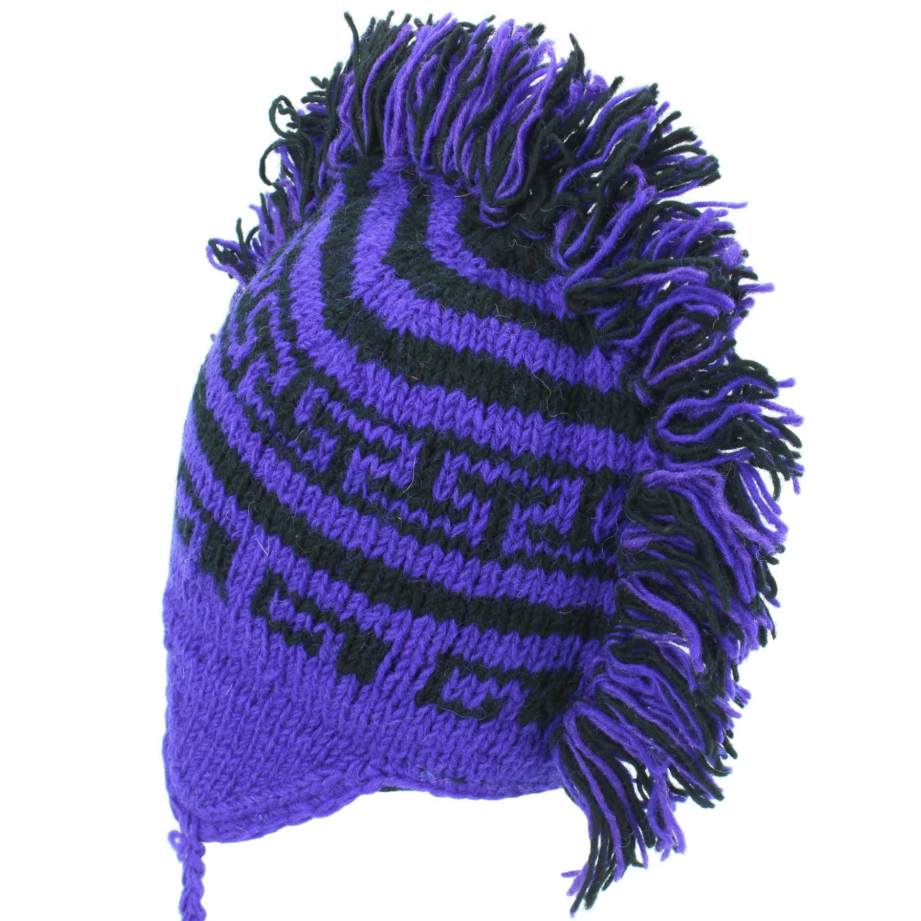 Wool Hat Mohawk Punk Tassels Knitted LoudElephant Men Ladies Warm Winter - Picture 37 of 61