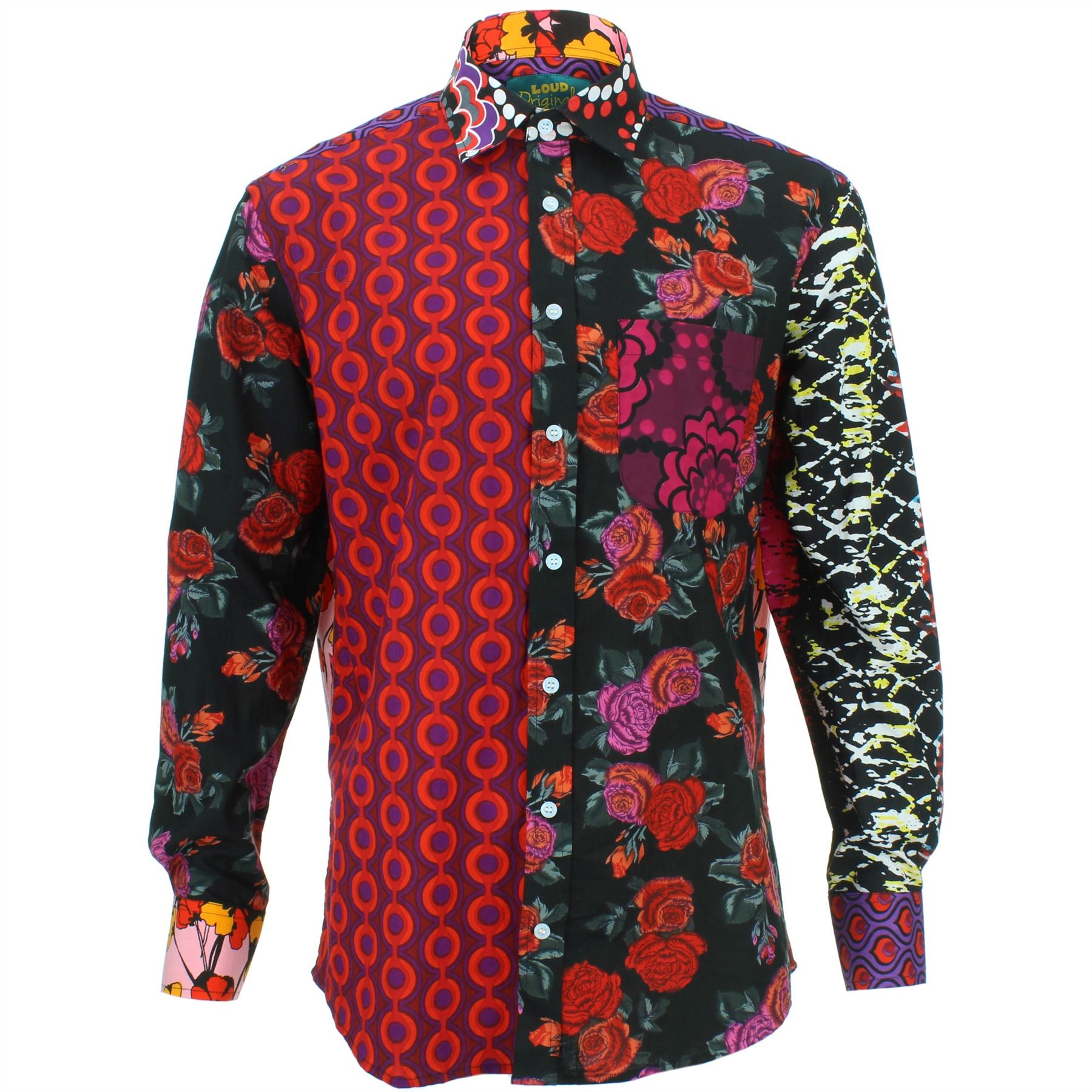 Mens Shirt Loud Originals REGULAR FIT Mixed Random Retro Psychedelic