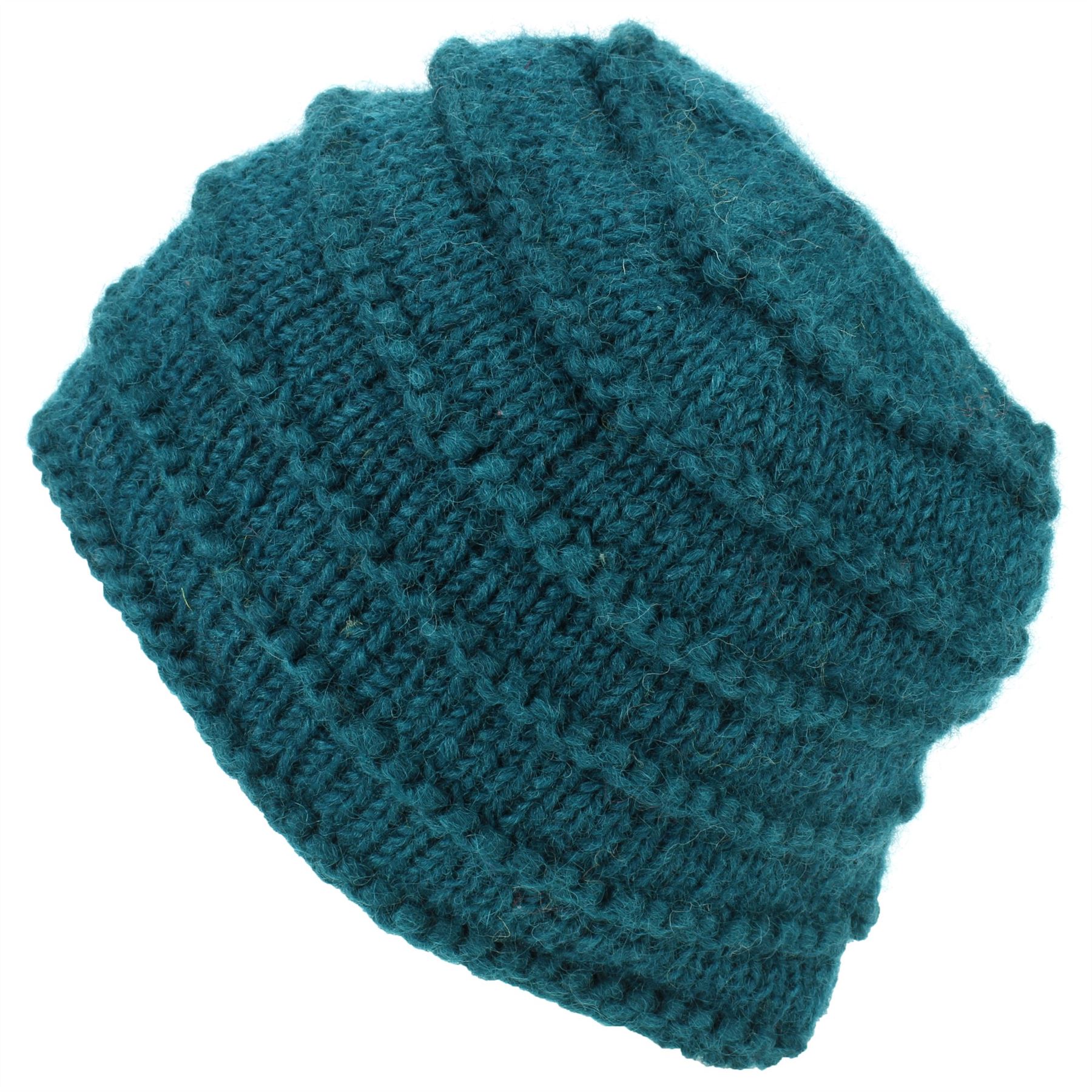 Wool Knit Beanie Hat Handmade Men Ladies Warm Winter Space Dye Ribbed - Picture 63 of 65