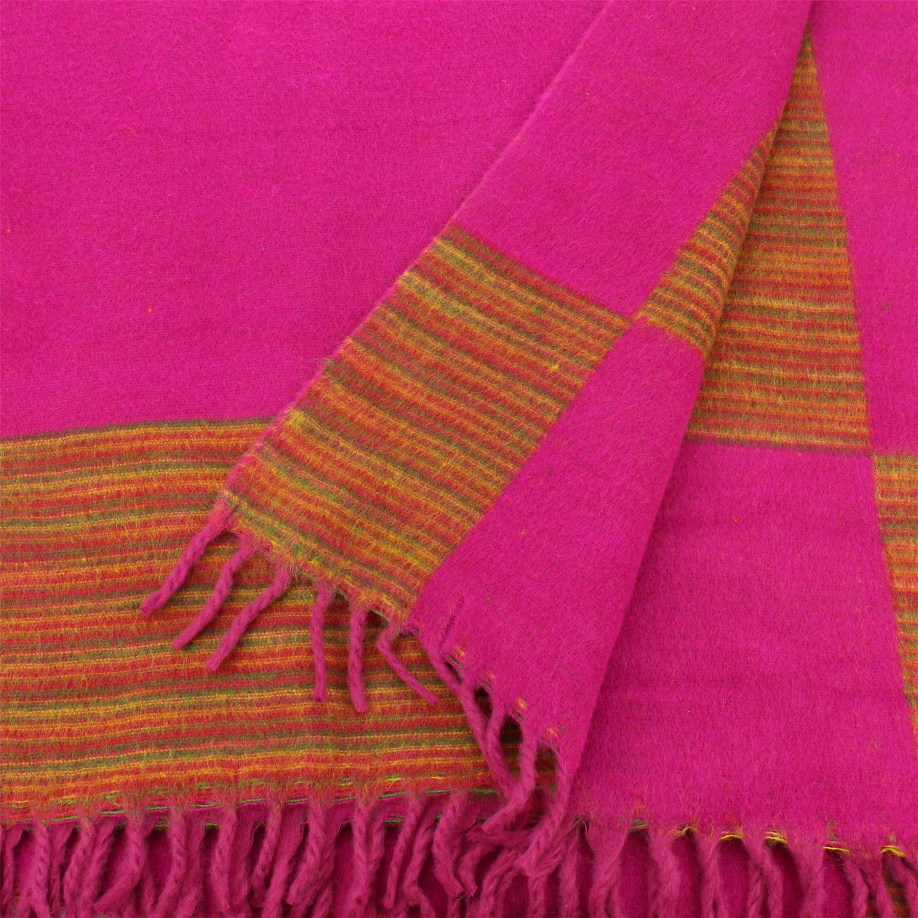 Tibetan Wool Blend Shawl Blanket Wrap Throw Boho Meditation Travel - Picture 199 of 230