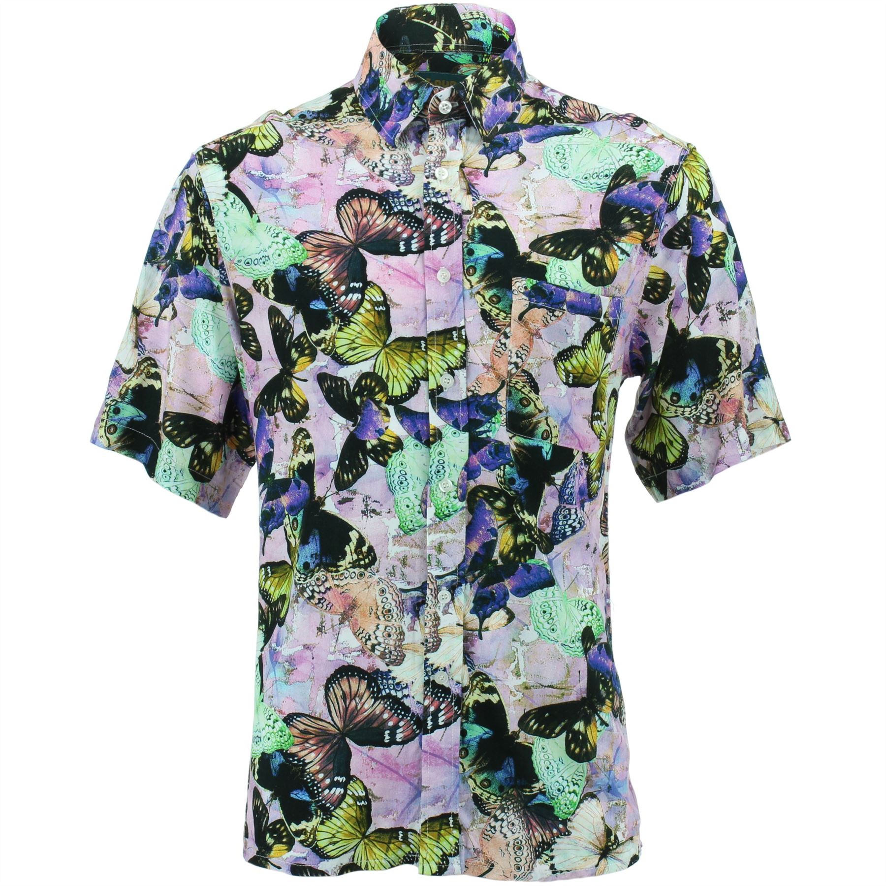 Camisa Hombre Loud Originals Corte Normal Digital Rosa Retro Camisa Hombre Loud Originals Corte Normal Comida Negro Retro