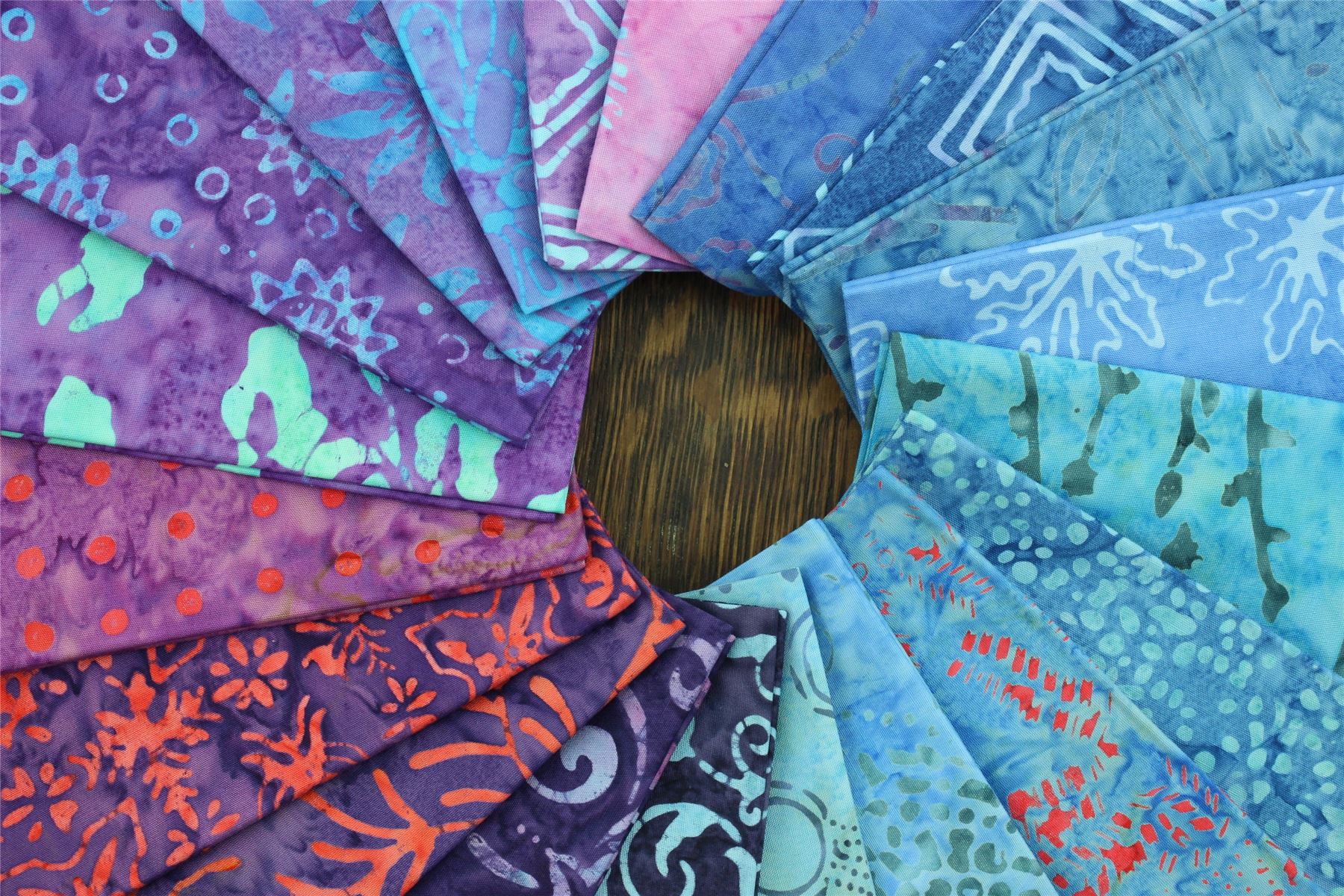 Baumwolle Batik vorgeschnitten Stoff Fat Quarter Quilten Patchwork 20" x 19" verschiedene Größen - Bild 49 von 275