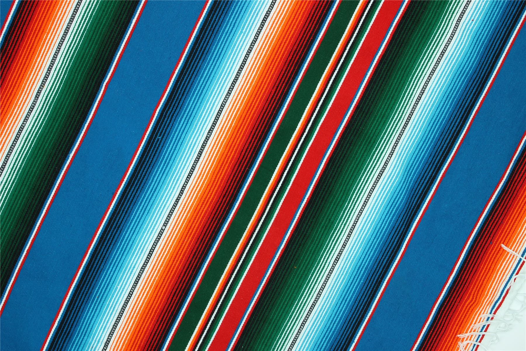 Handwoven Mexican Serape Traditional Jorongo Blanket Shawl Cloak Bright Striped - Picture 38 of 105