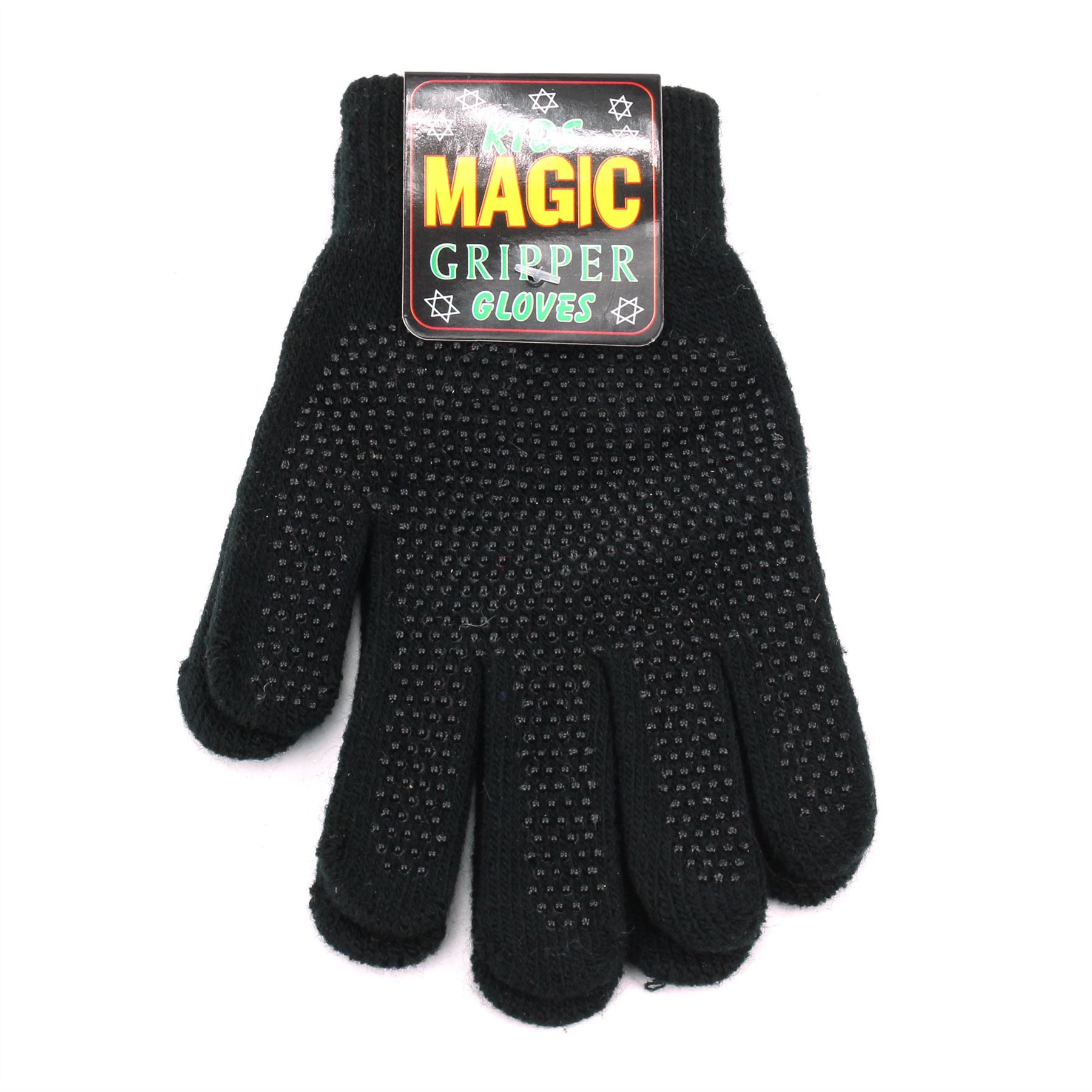 Kids Gripper Stretchy Gloves Magic Gloves Knitted Warm Non-Slip Winter Children - Picture 3 of 8