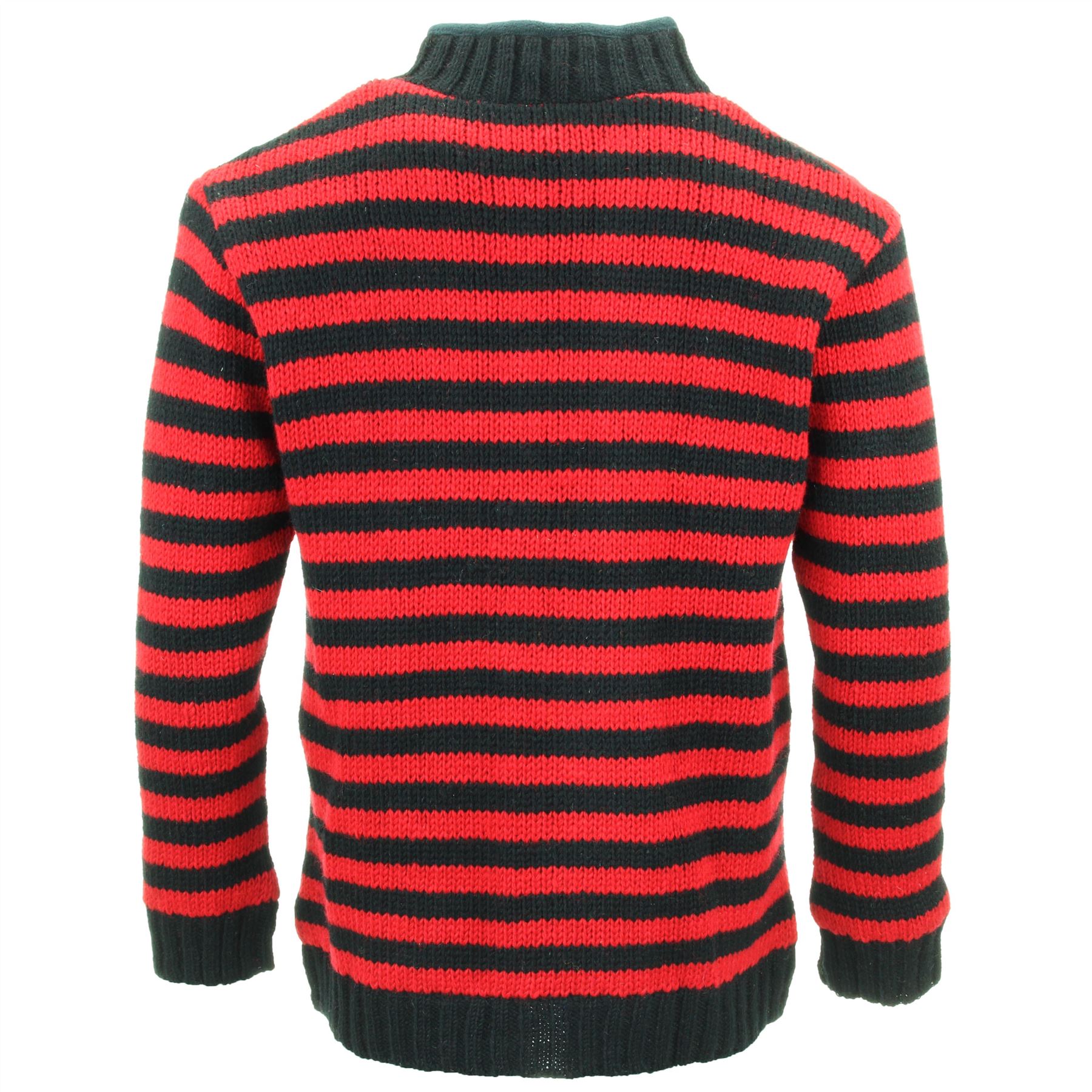 Hand Knitted Wool Jacket Cardigan LoudElephant Nepal Warm Lined Unisex - Picture 49 of 102