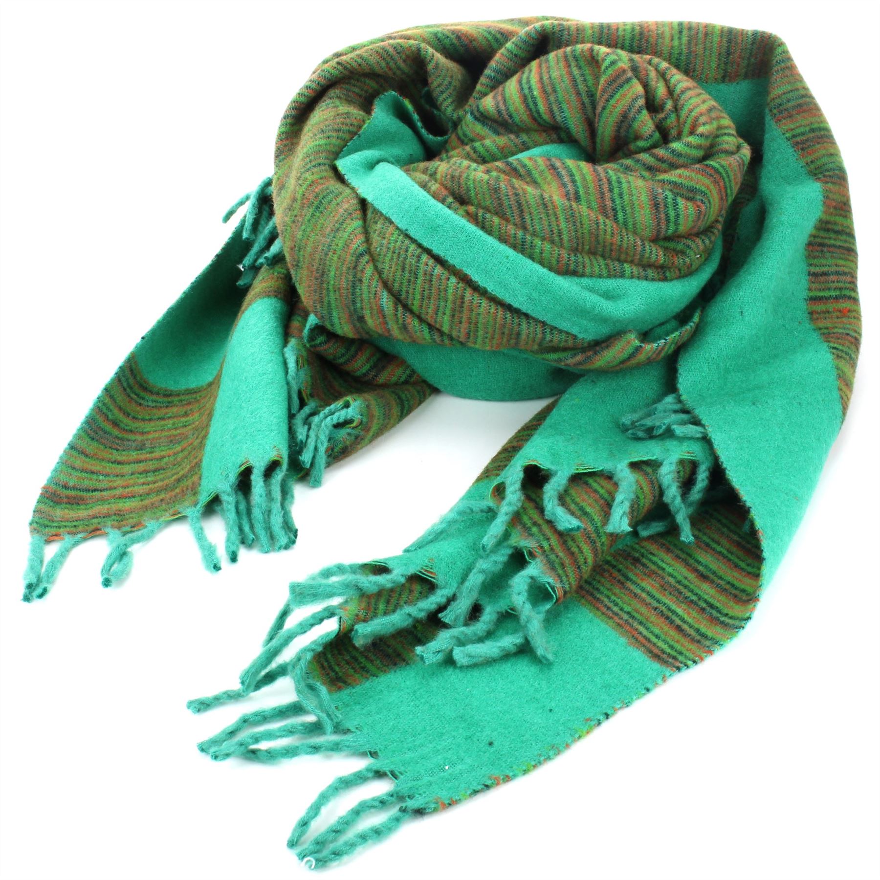 Tibetan Wool Blend Shawl Blanket Wrap Throw Boho Meditation Travel - Picture 160 of 230