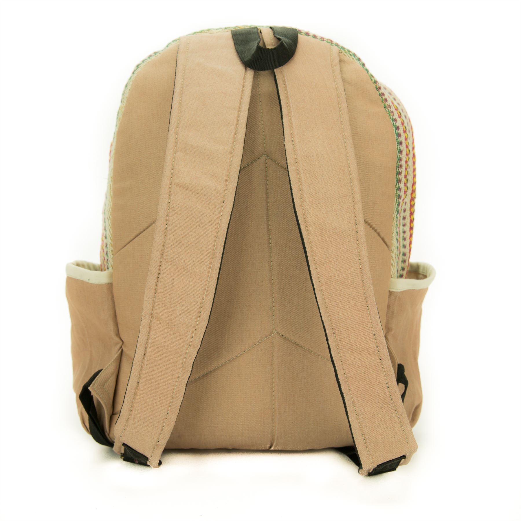 Handmade Natural Hemp Bag LoudElephant Nepal Festival Hippy Boho Rucksack - Picture 5 of 11