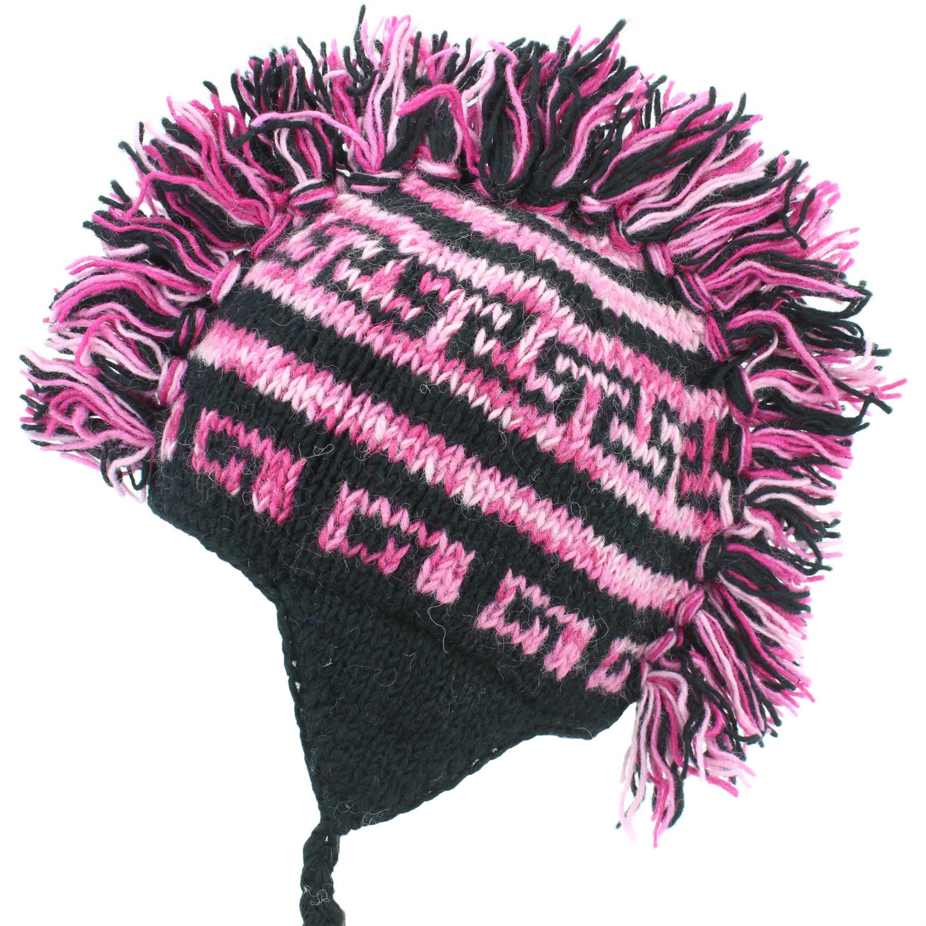 Wool Hat Mohawk Punk Tassels Knitted LoudElephant Men Ladies Warm Winter - Picture 3 of 61