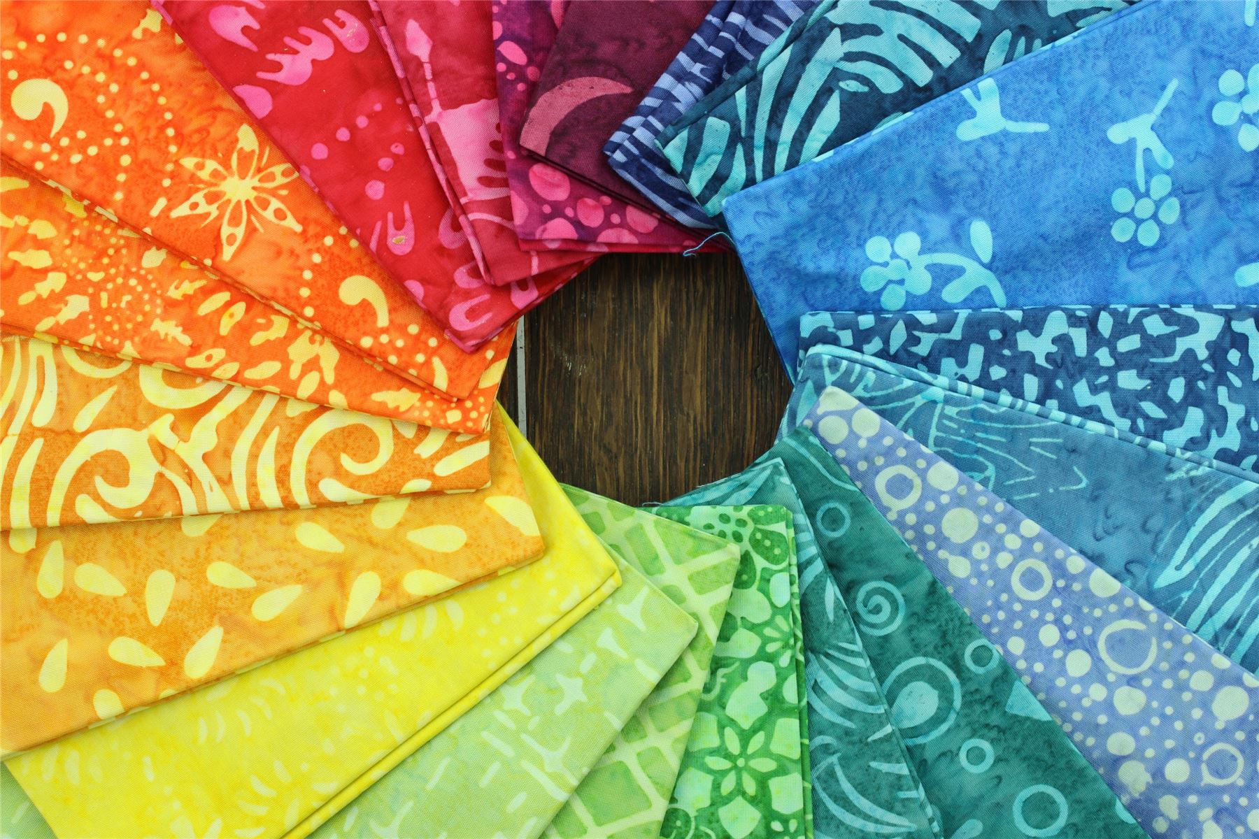 Baumwolle Batik vorgeschnitten Stoff Fat Quarter Quilten Patchwork 20" x 19" verschiedene Größen - Bild 25 von 275