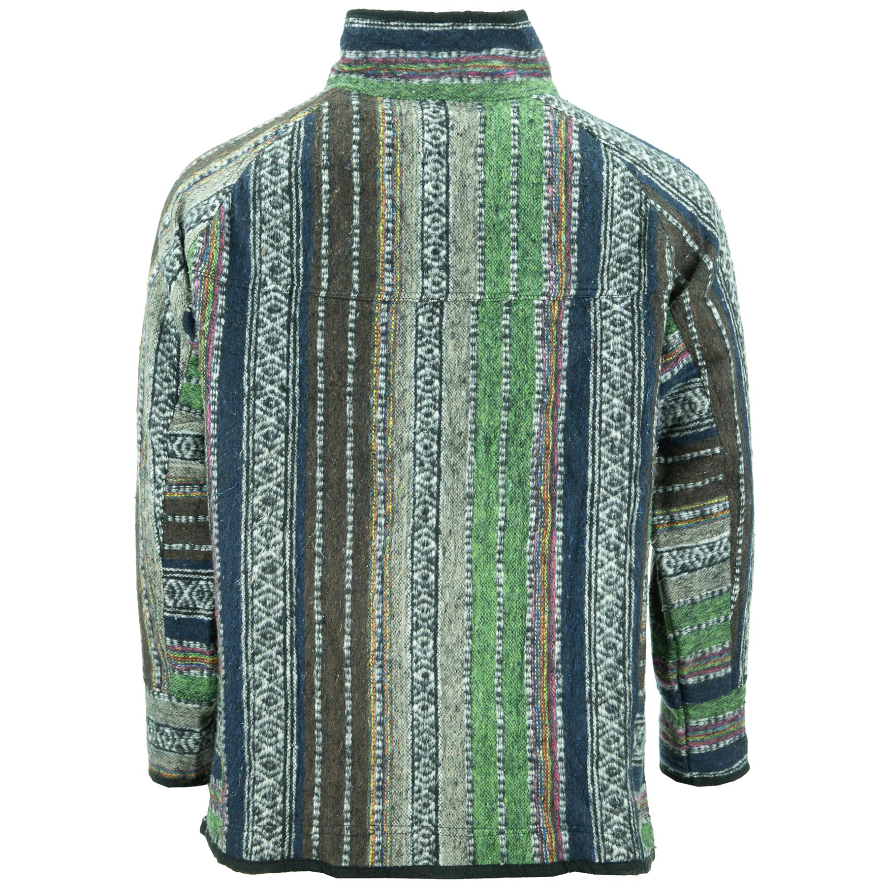 Brushed Cotton Jacket Cardigan LoudElephant Hoody Hippy Jumper Zipped Pullover - Picture 12 of 19