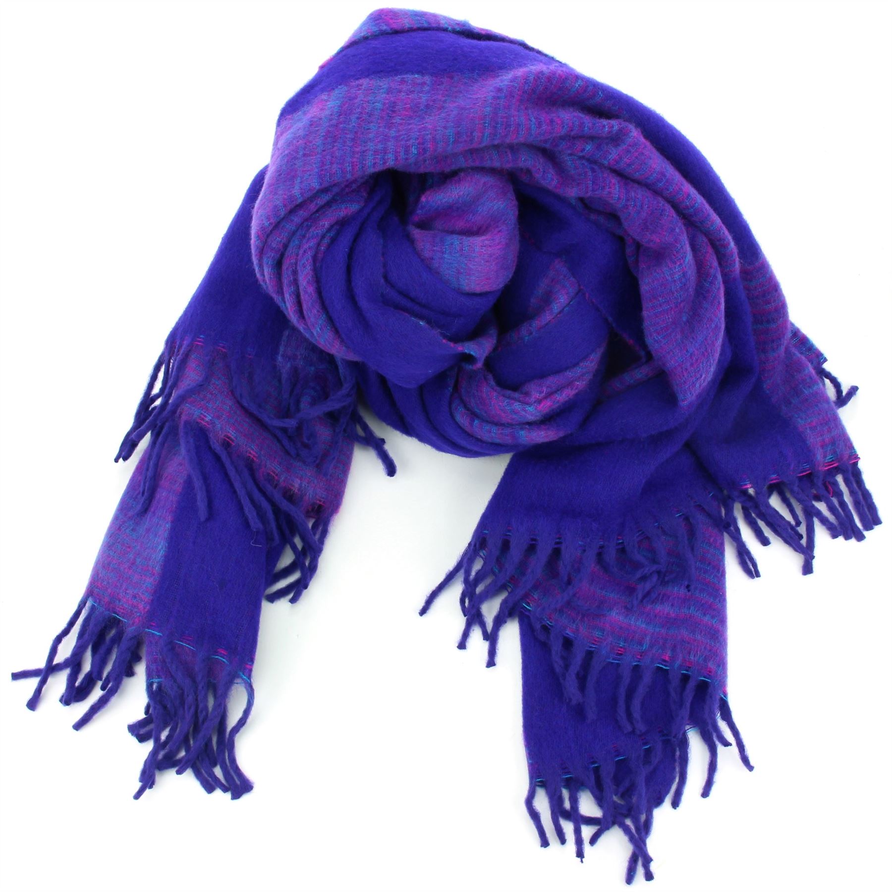 Tibetan Wool Blend Shawl Blanket Wrap Throw Boho Meditation Travel - Picture 144 of 230