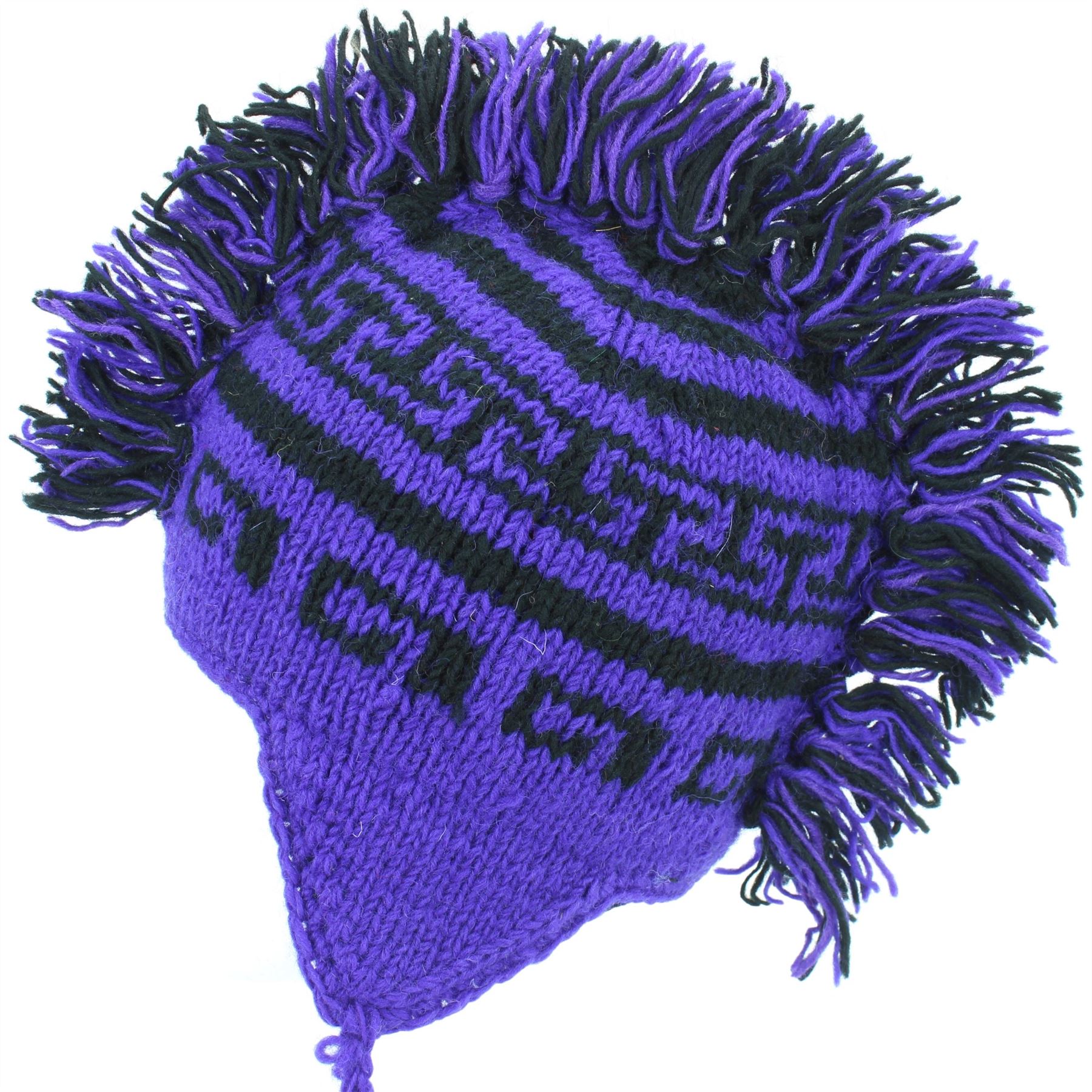 Wool Hat Mohawk Punk Tassels Knitted LoudElephant Men Ladies Warm Winter - Picture 36 of 61