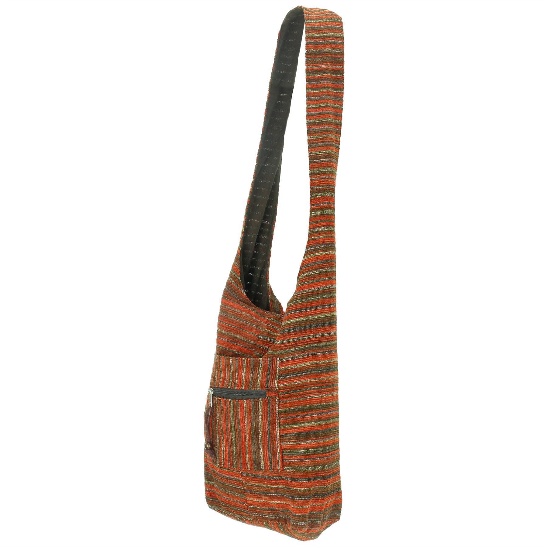 HIPPIE FESTIVAL HOBO SLING SHOULDER BAG SOFT COTTON CHENILLE STYLE eBay