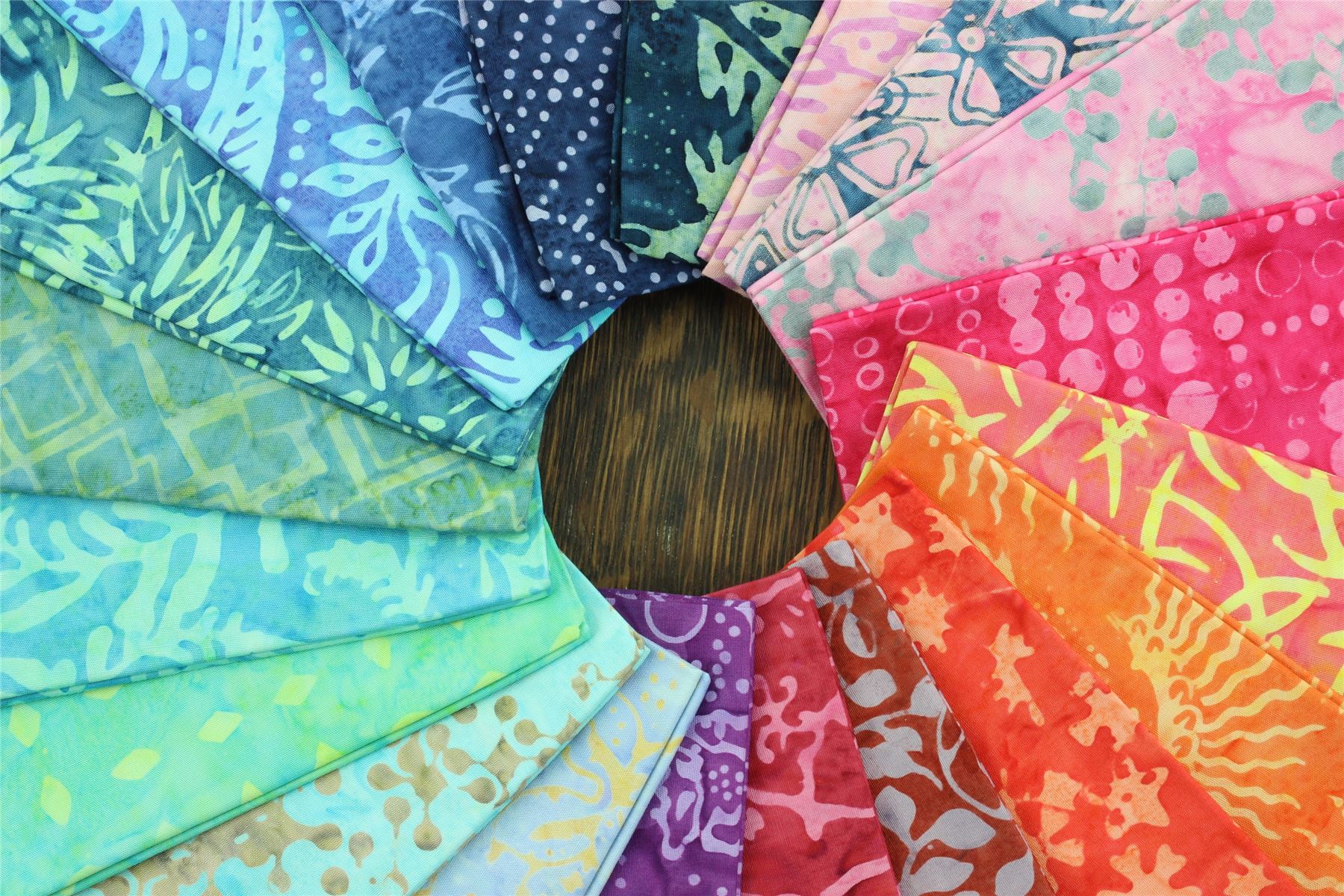 Baumwolle Batik vorgeschnitten Stoff Fat Quarter Quilten Patchwork 20" x 19" verschiedene Größen - Bild 37 von 275