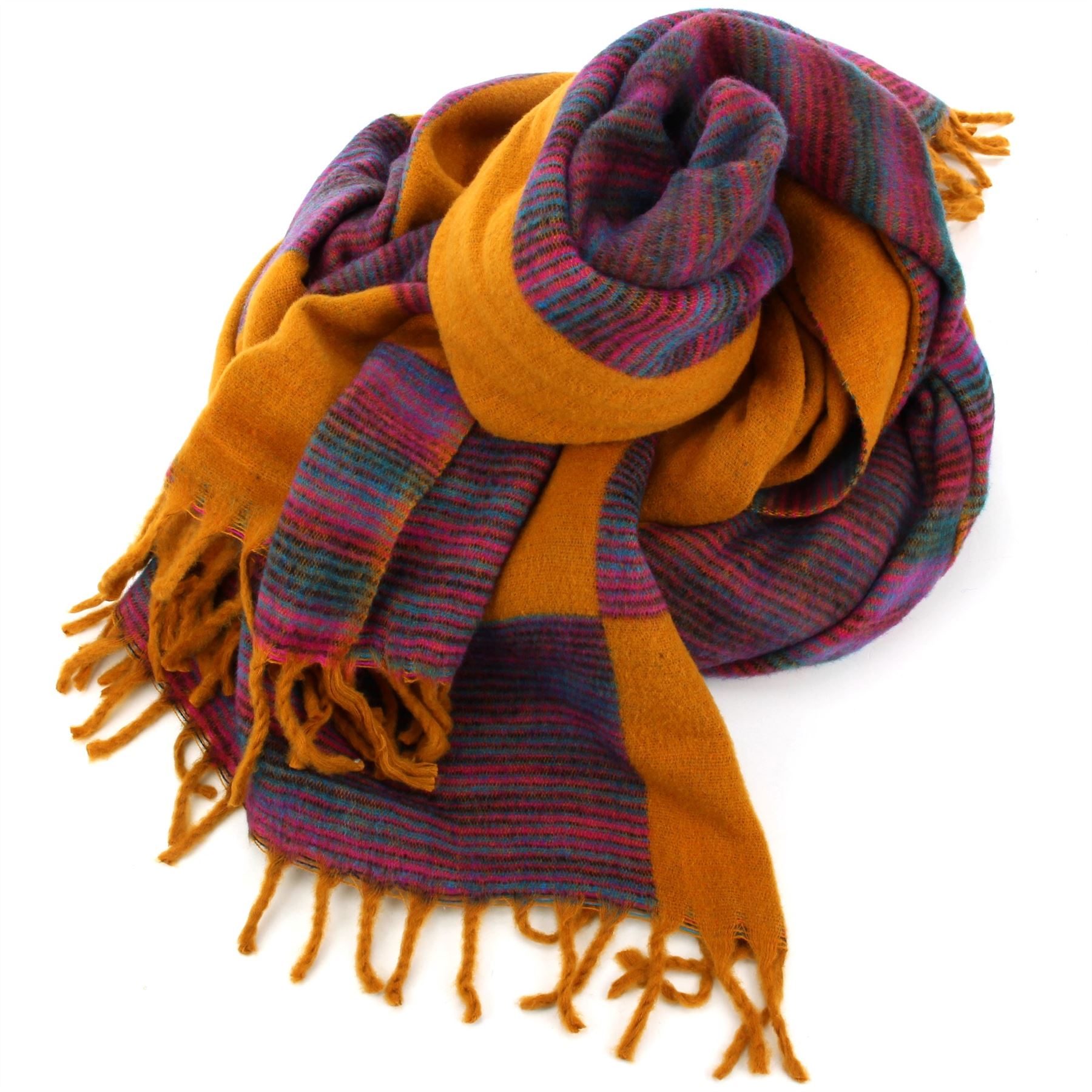 Tibetan Wool Blend Shawl Blanket Wrap Throw Boho Meditation Travel - Picture 176 of 230