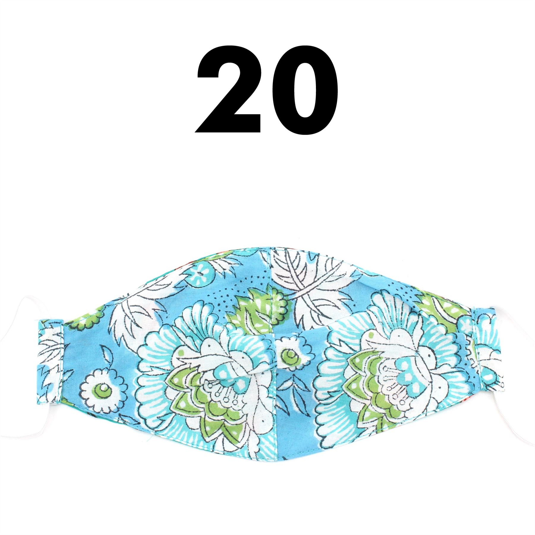 Reversible Lightweight Cotton Face-Mask LoudElephant Soft Covering Sustainable - Picture 21 of 55