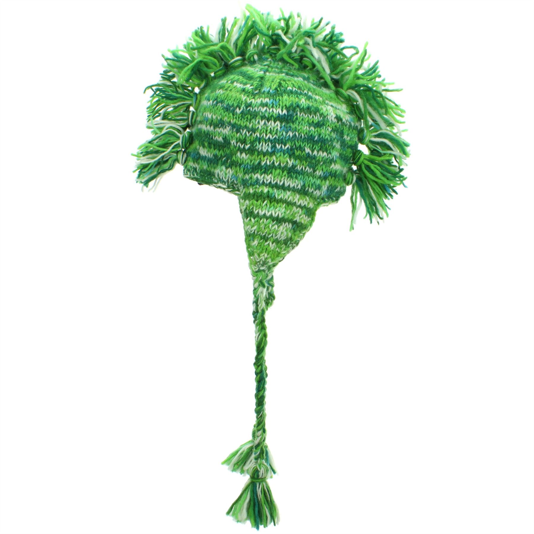 Wool Hat Mohawk Punk Tassels Knitted LoudElephant Men Ladies Warm Winter - Picture 25 of 61