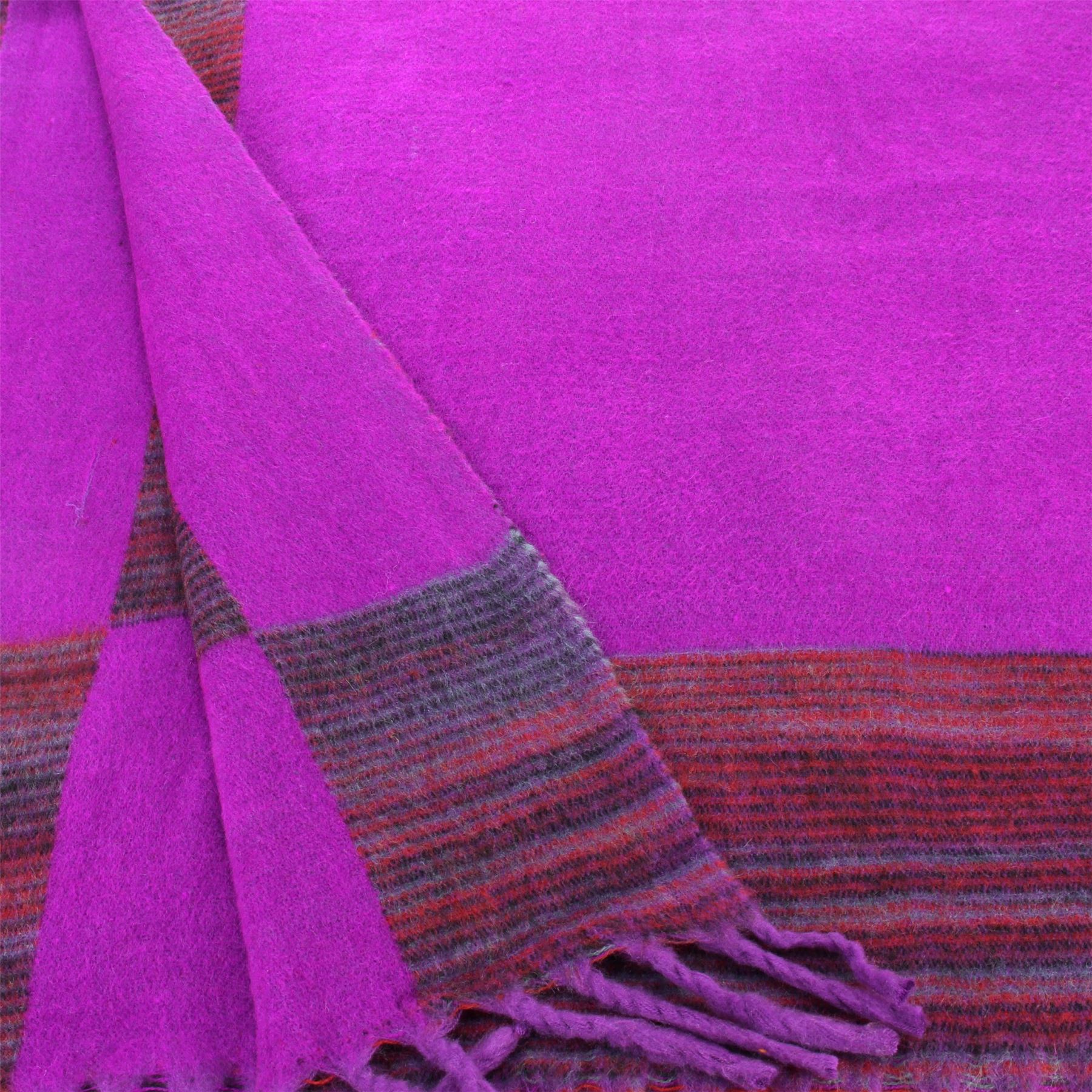 Tibetan Wool Blend Shawl Blanket Wrap Throw Boho Meditation Travel - Picture 211 of 230