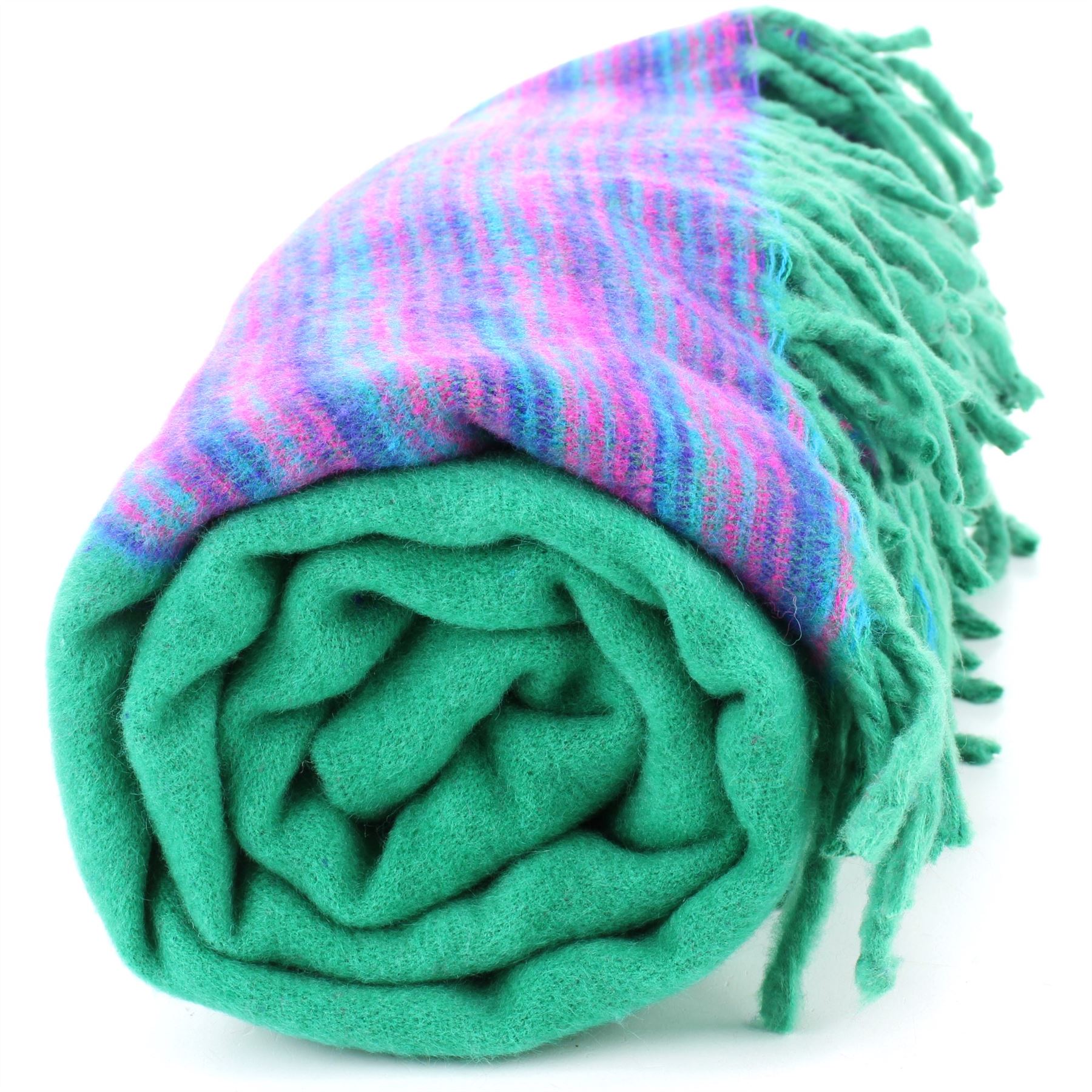 Tibetan Wool Blend Shawl Blanket Wrap Throw Boho Meditation Travel - Picture 167 of 230