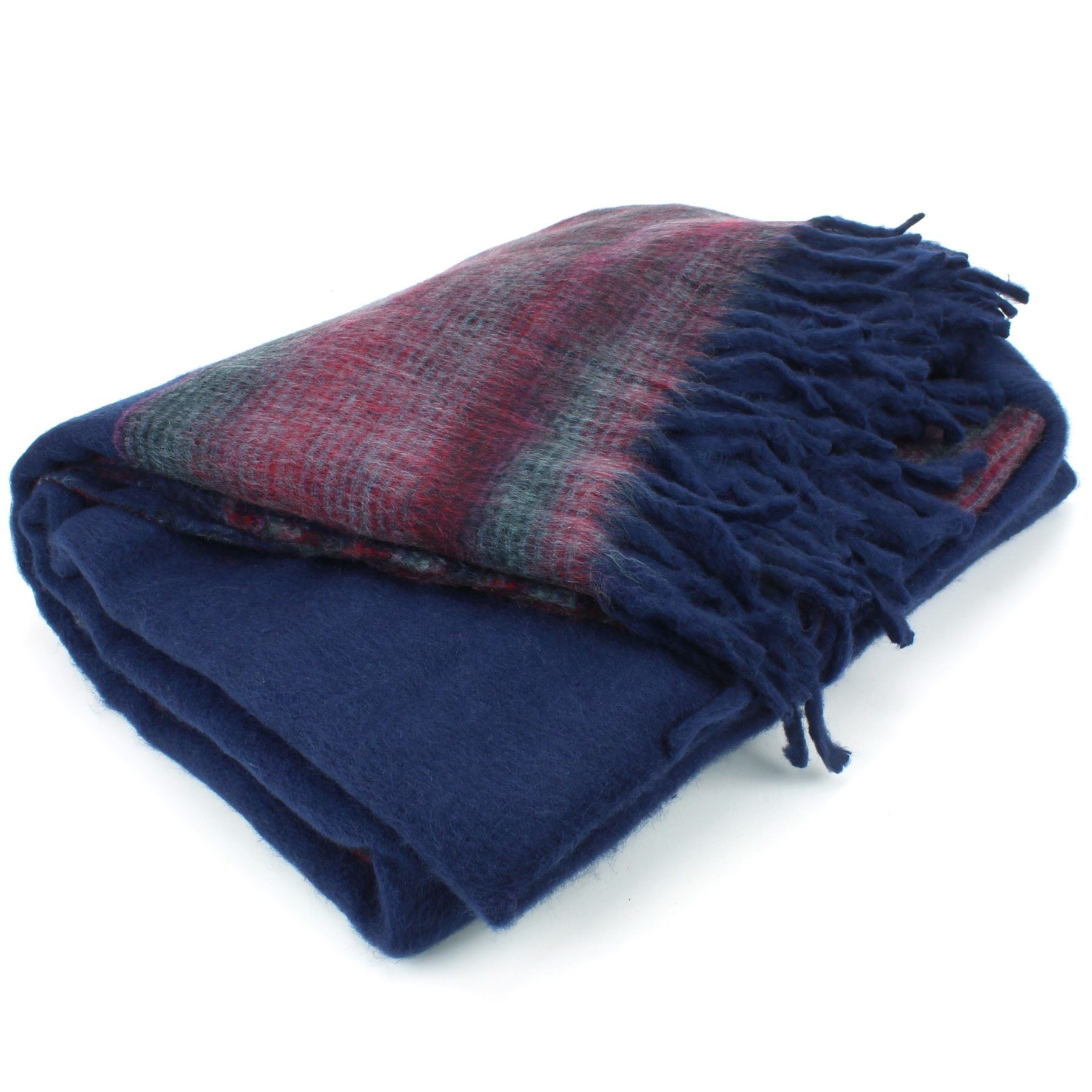 Tibetan Wool Blend Shawl Blanket Wrap Throw Boho Meditation Travel - Picture 46 of 230