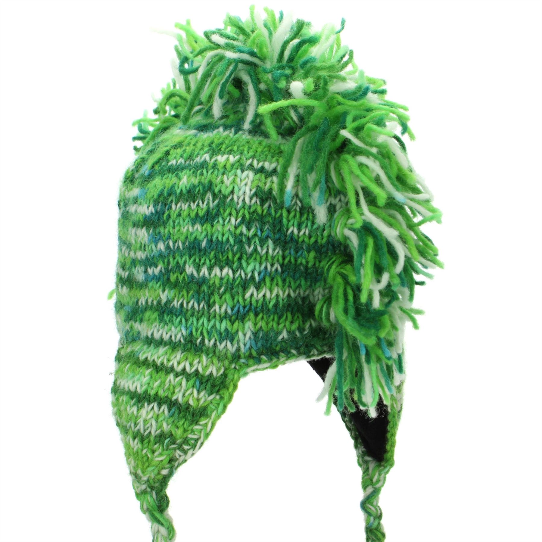 Cappello di Lana Mohawk Punk nappe a maglia LOUDelephant Uomo Donna Caldo Inverno