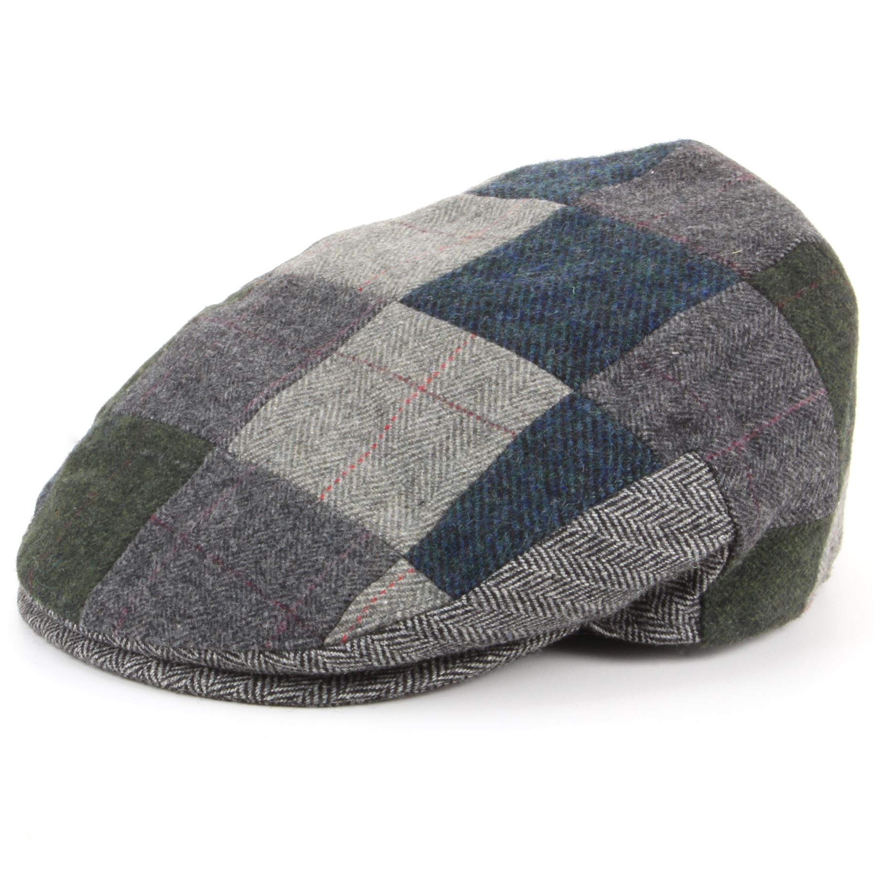 patchwork flat cap