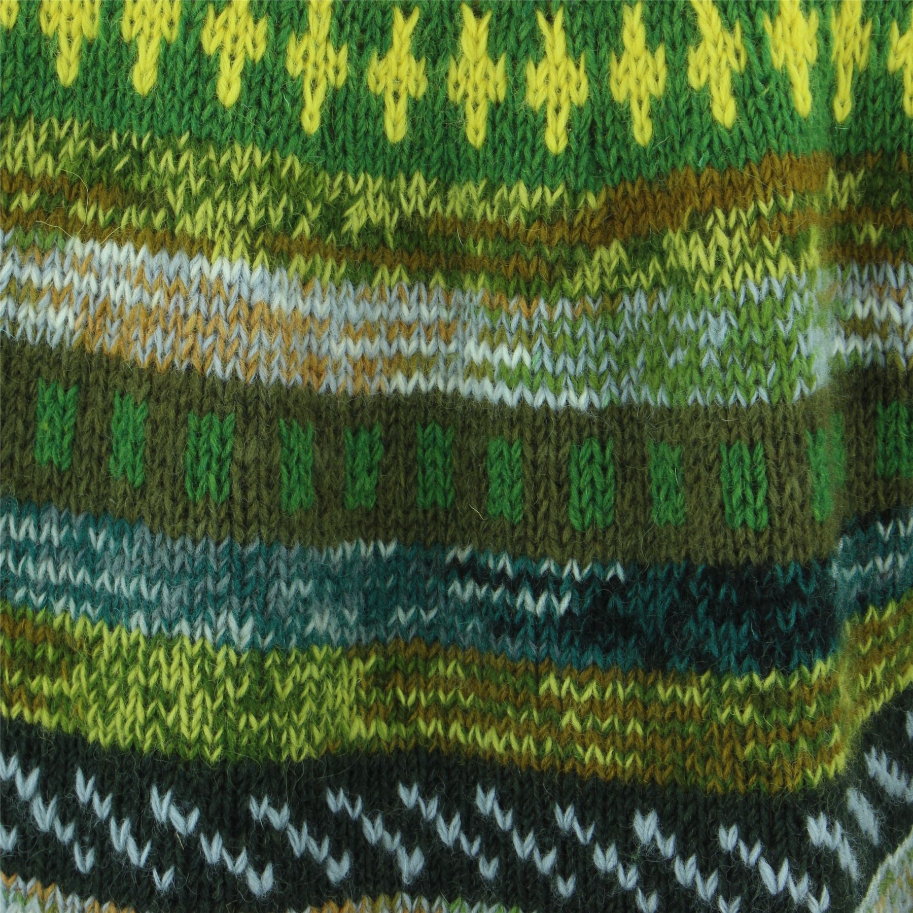 Hand Knitted Wool Hooded Jacket Cardigan Hoody Hoodie Nepal Warm Lined Ethnic - Picture 16 of 71