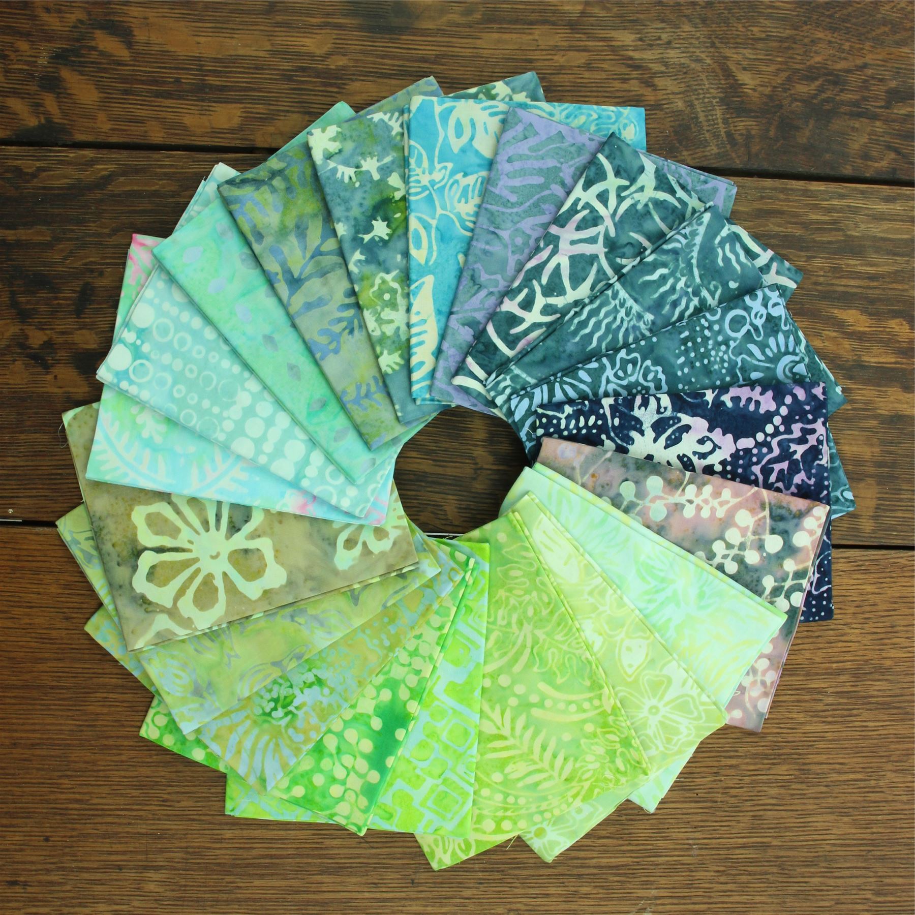 Baumwolle Batik vorgeschnitten Stoff Fat Quarter Quilten Patchwork 20" x 19" verschiedene Größen - Bild 29 von 275