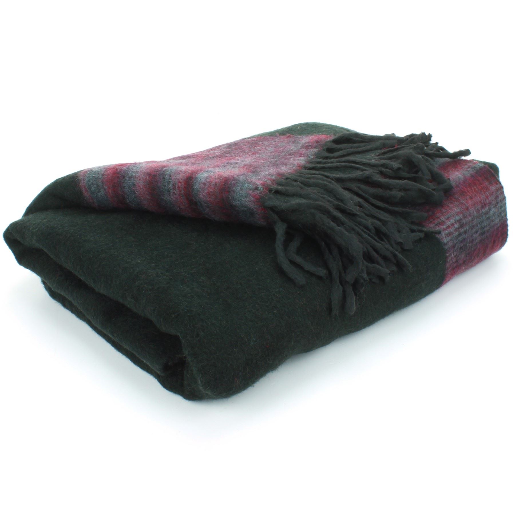 Tibetan Wool Blend Shawl Blanket Wrap Throw Boho Meditation Travel - Picture 14 of 230