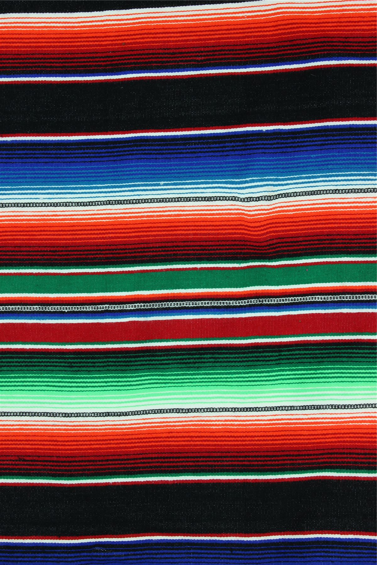 Handwoven Mexican Serape Traditional Jorongo Blanket Shawl Cloak Bright Striped - Picture 49 of 105