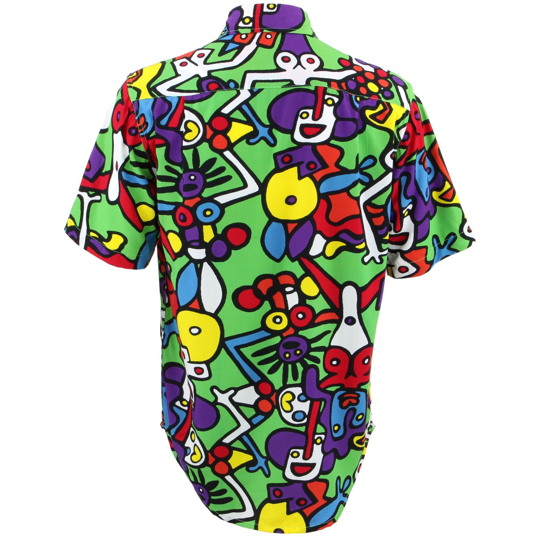 Mens Shirt Loud Originals Rayon REGULAR FIT Short Sleeve TIFFY PRINT ...