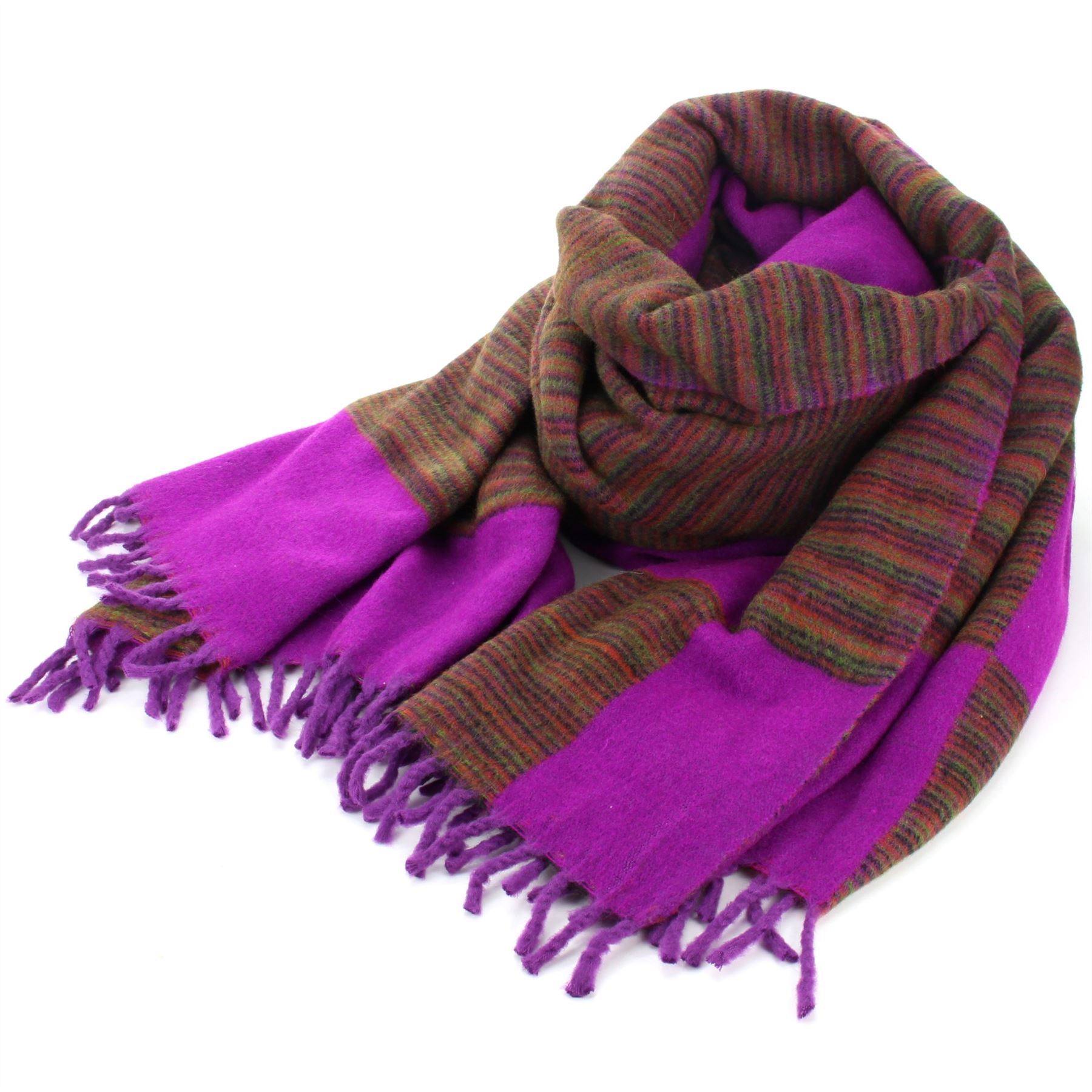 Tibetan Wool Blend Shawl Blanket Wrap Throw Boho Meditation Travel - Picture 202 of 230
