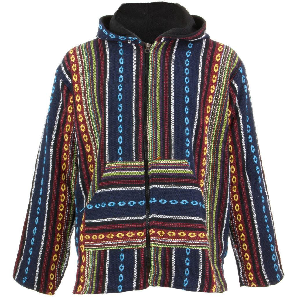Felpa con cappuccio LOUDelephant con Cappuccio Hippie Rainbow Cardigan Giacca in pile con cerniera