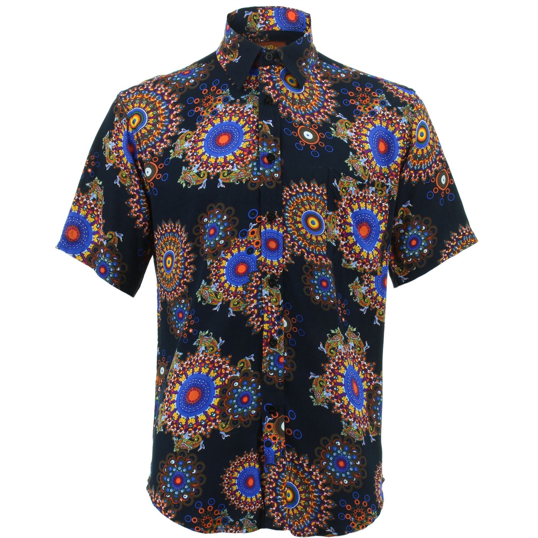 Mens Shirt Loud Originals REGULAR FIT Fractal Retro Psychedelic Fancy - Picture 2 of 17