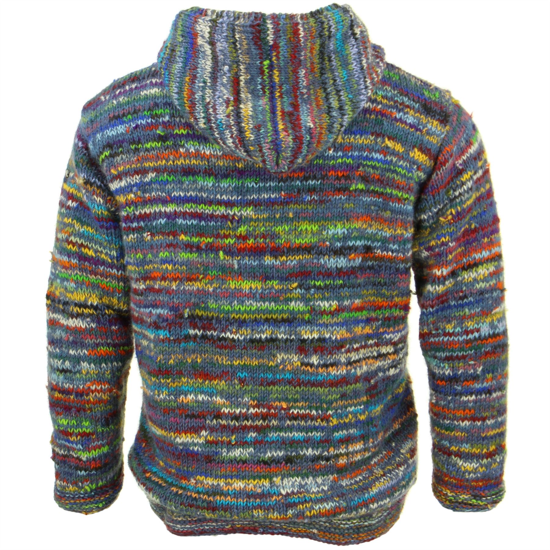 Hoodie Jumper LoudElephant Hoody SPACE DYE COLOURS Cardigan Jacket Fleece Zipped