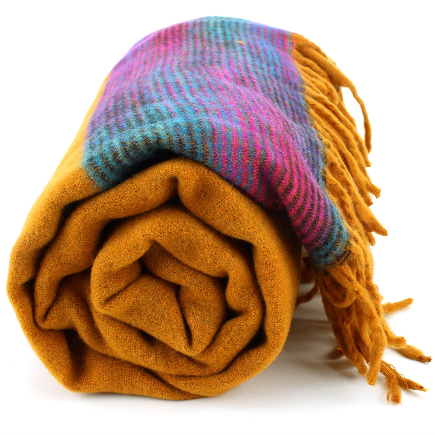 Tibetan Wool Blend Shawl Blanket Wrap Throw Boho Meditation Travel - Picture 175 of 230